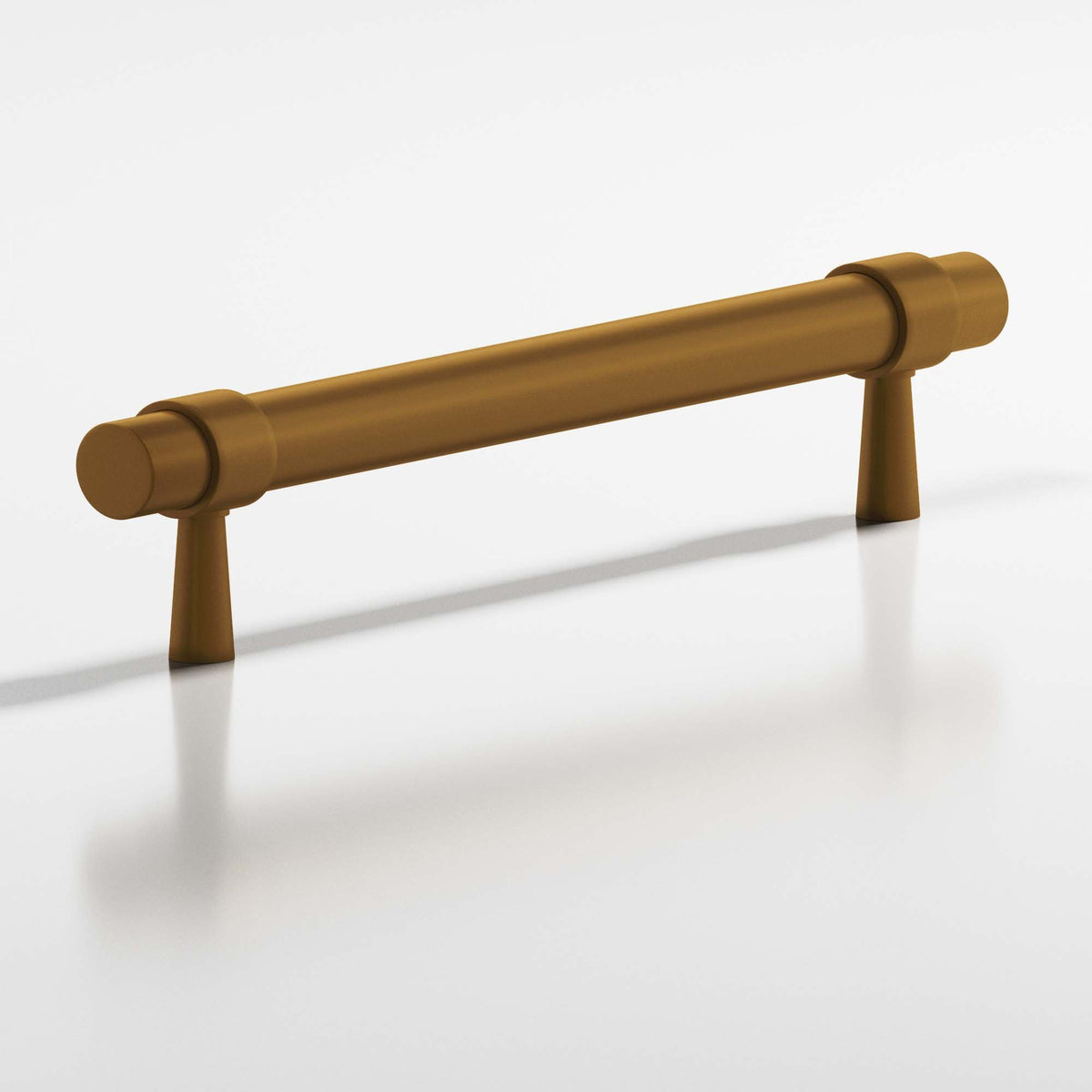 Colonial Bronze 1302 Collared Round Pull with Tapered Posts, 15/32 in Diameter - Matte Light Statuary Bronze