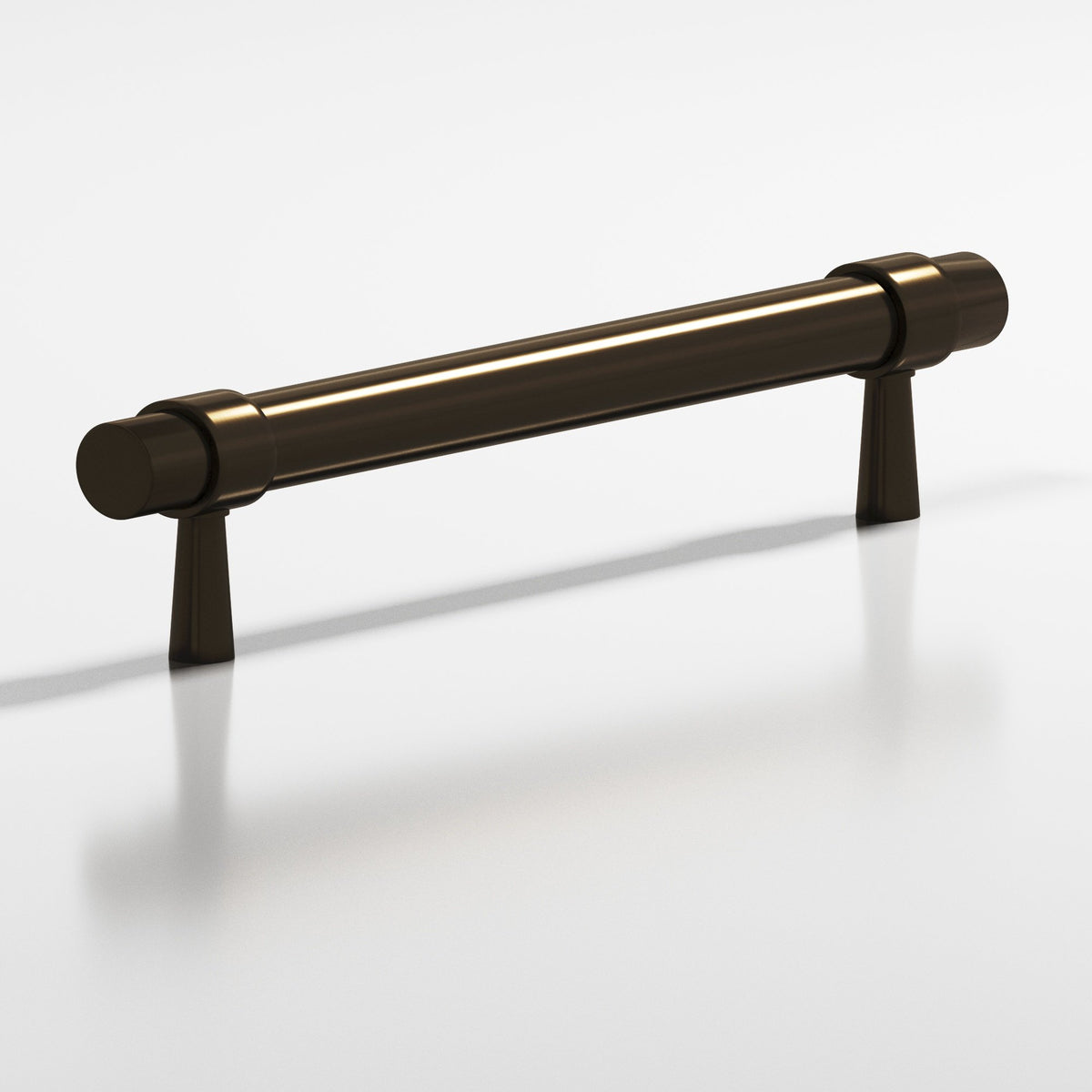 Colonial Bronze 1302 Collared Round Pull with Tapered Posts, 15/32 in Diameter - Oil Rubbed Bronze