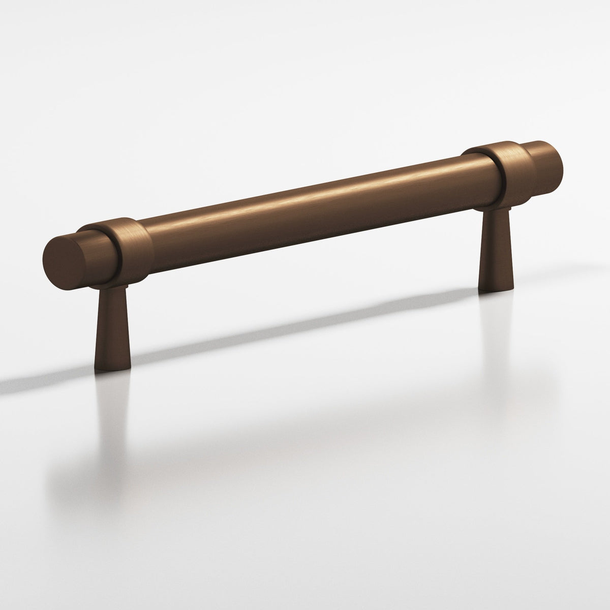 Colonial Bronze 1302 Collared Round Pull with Tapered Posts, 15/32 in Diameter - Matte Oil Rubbed Bronze