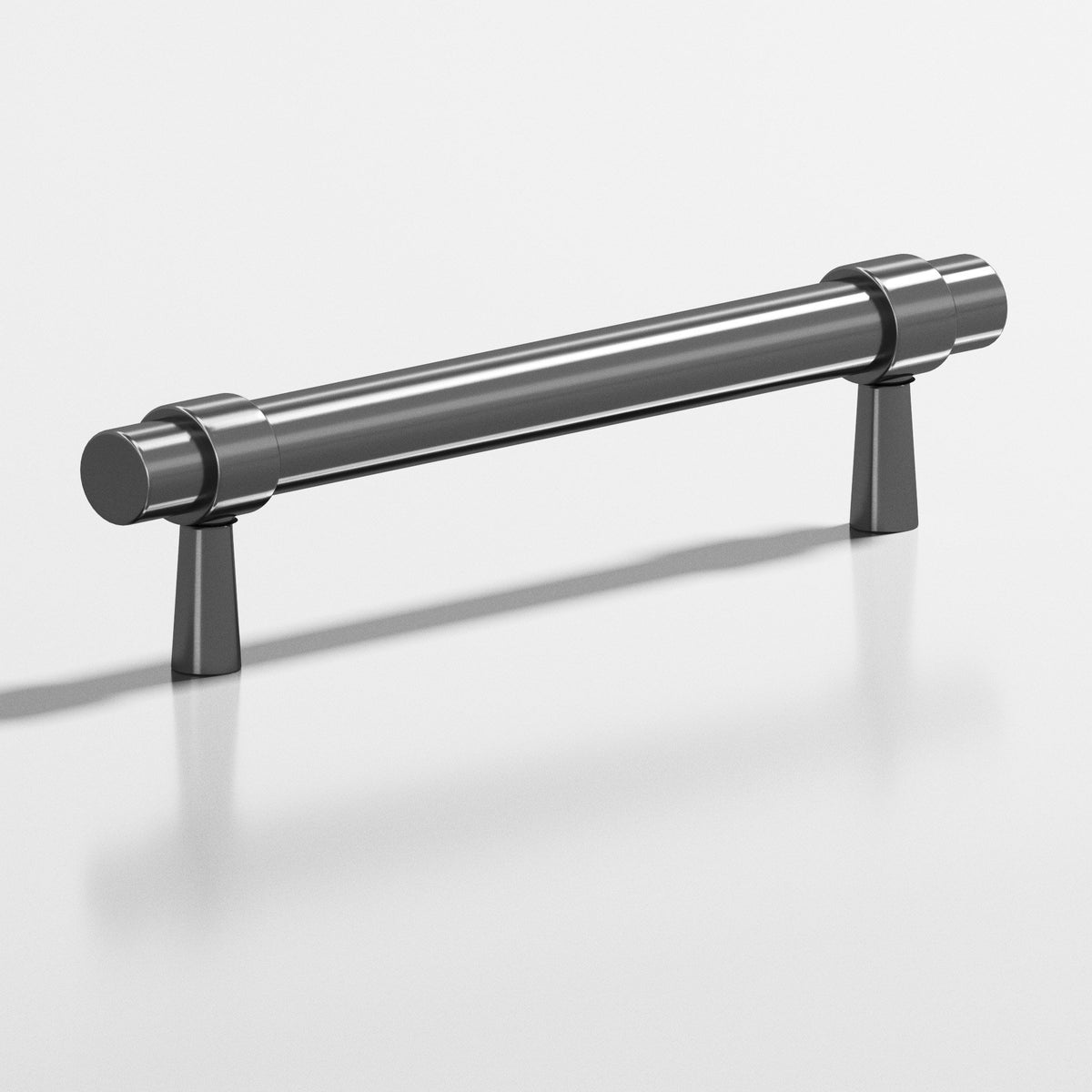 Colonial Bronze 1302 Collared Round Pull with Tapered Posts, 15/32 in Diameter - Graphite