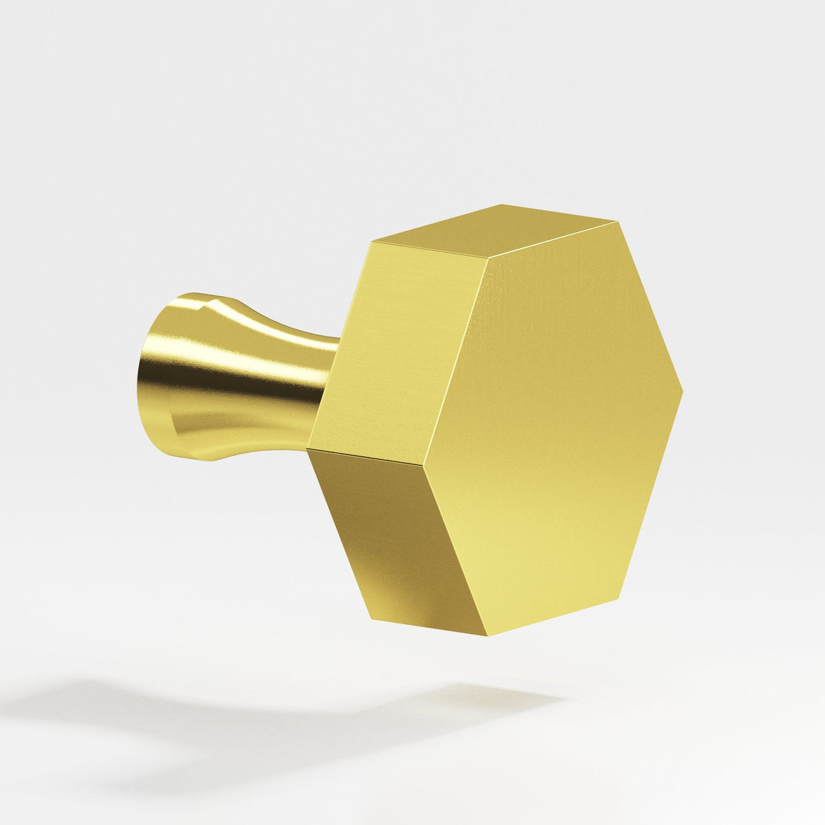 Colonial Bronze 130 Hexagonal Knob with Flared Post, 1 in