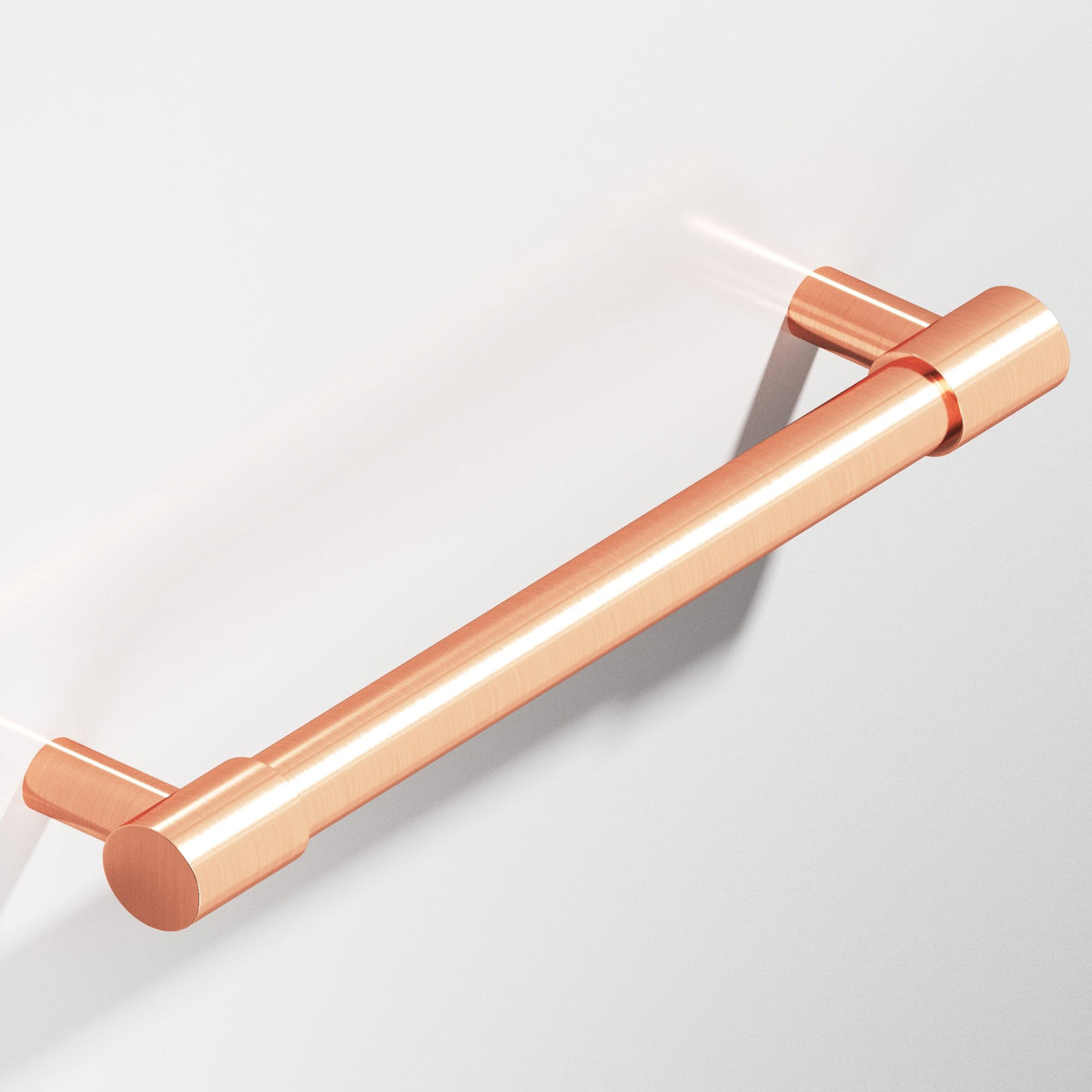 Colonial Bronze 1347 Round Pull with Turned-Down Bar and Straight Posts, 1/2 in Diameter - Satin Copper