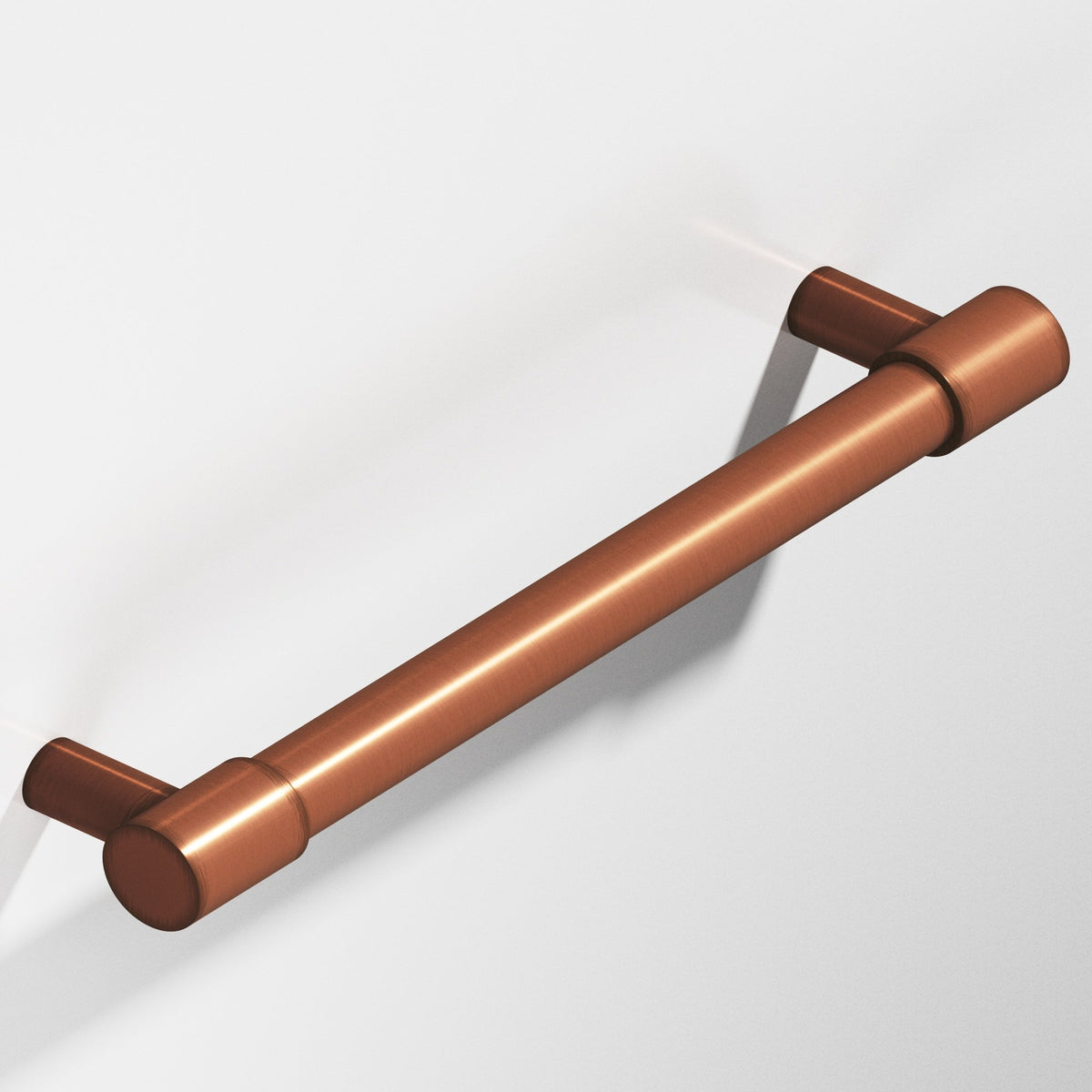 Colonial Bronze 1346 Round Pull with Turned-Down Bar and Straight Posts, 5/8 in Diameter - Matte Antique Copper