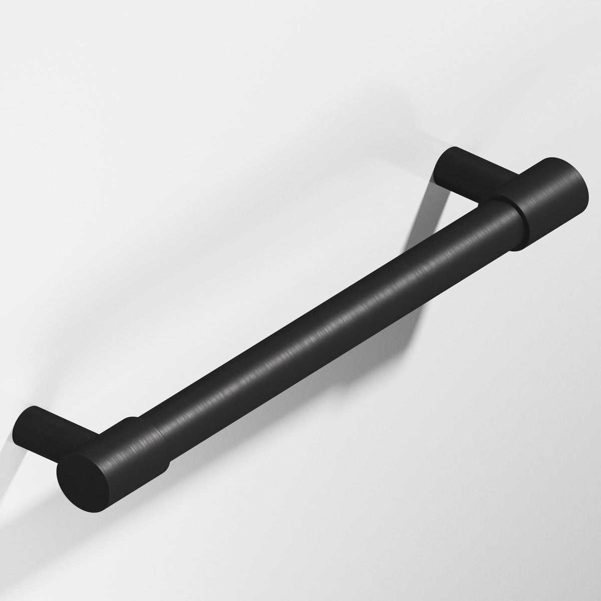 Colonial Bronze 1346 Round Pull with Turned-Down Bar and Straight Posts, 5/8 in Diameter - Matte Satin Black