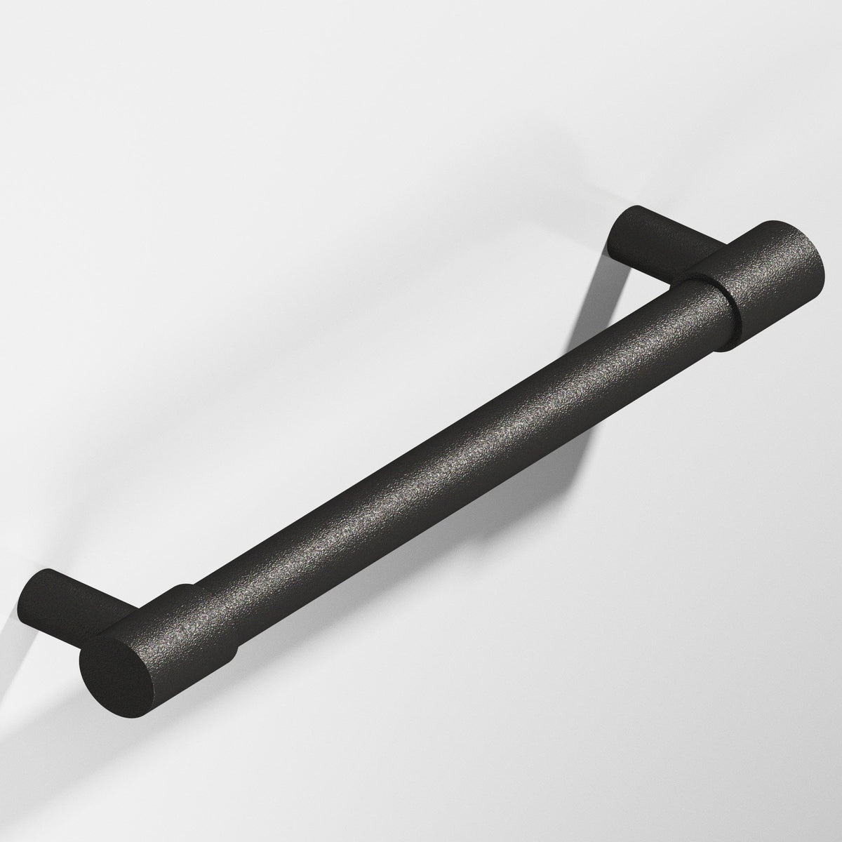 Colonial Bronze 1346 Round Pull with Turned-Down Bar and Straight Posts, 5/8 in Diameter - Frost Black™
