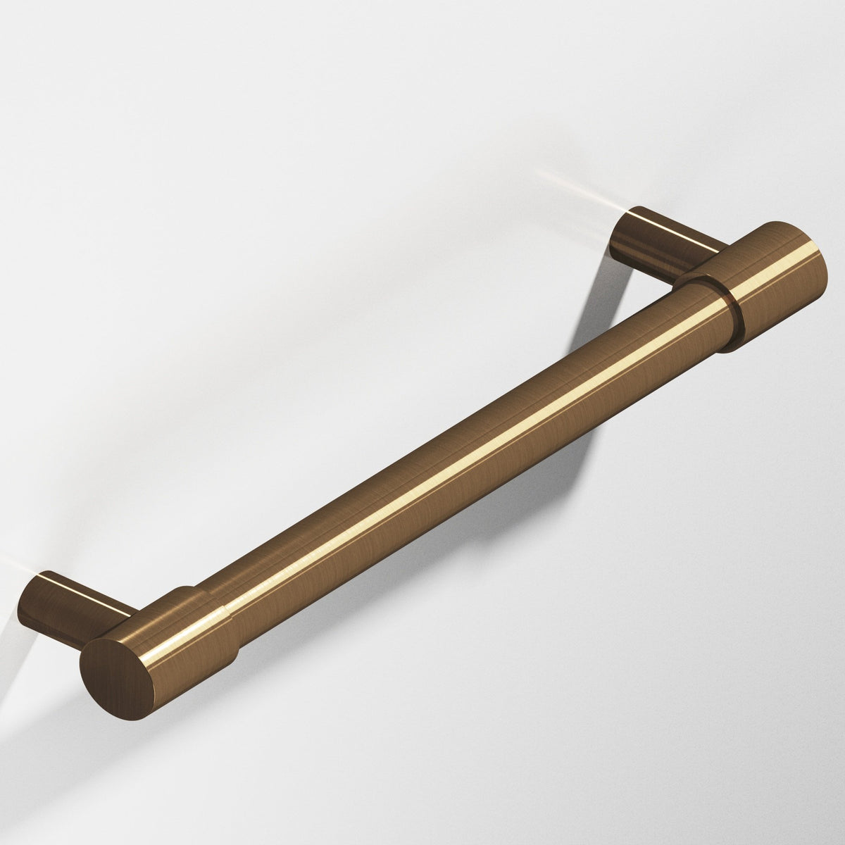 Colonial Bronze 1347 Round Pull with Turned-Down Bar and Straight Posts, 1/2 in Diameter - Light Statuary Bronze