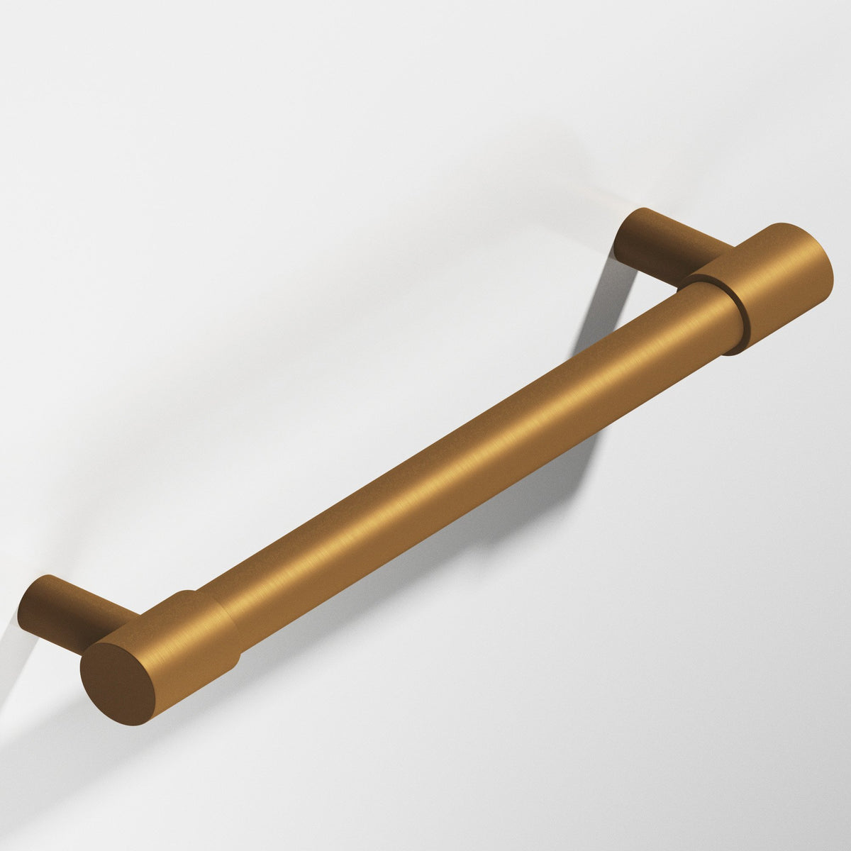 Colonial Bronze 1346 Round Pull with Turned-Down Bar and Straight Posts, 5/8 in Diameter - Matte Light Statuary Bronze