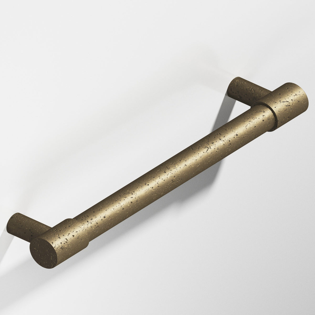 Colonial Bronze 1347 Round Pull with Turned-Down Bar and Straight Posts, 1/2 in Diameter - Distressed Oil Rubbed Bronze