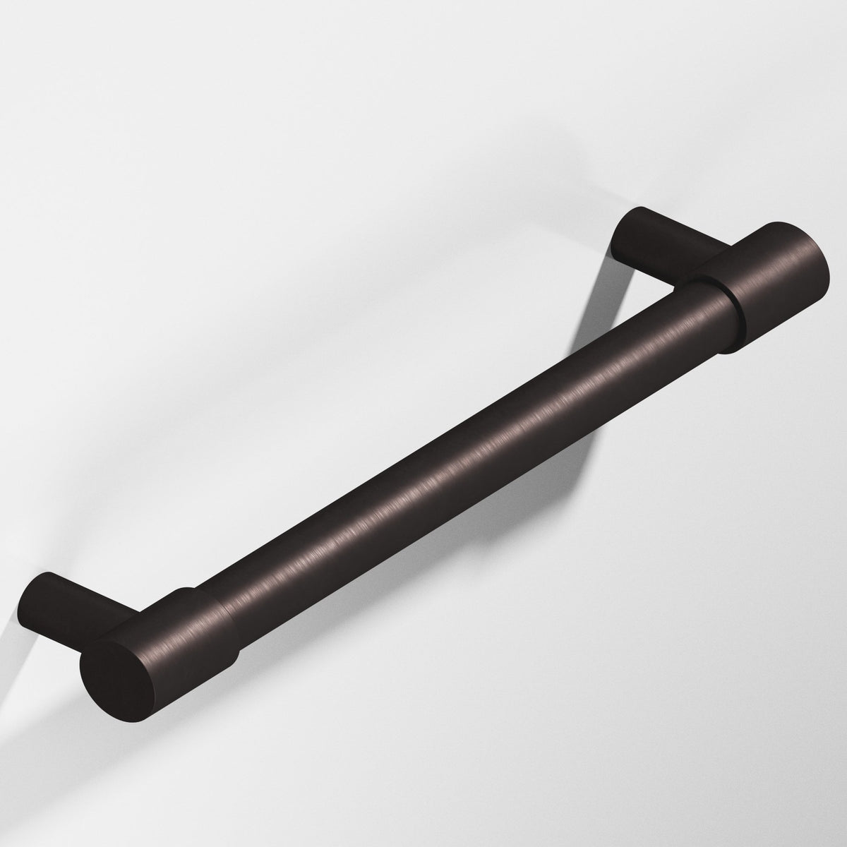 Colonial Bronze 1346 Round Pull with Turned-Down Bar and Straight Posts, 5/8 in Diameter - Matte Dark Statuary Bronze