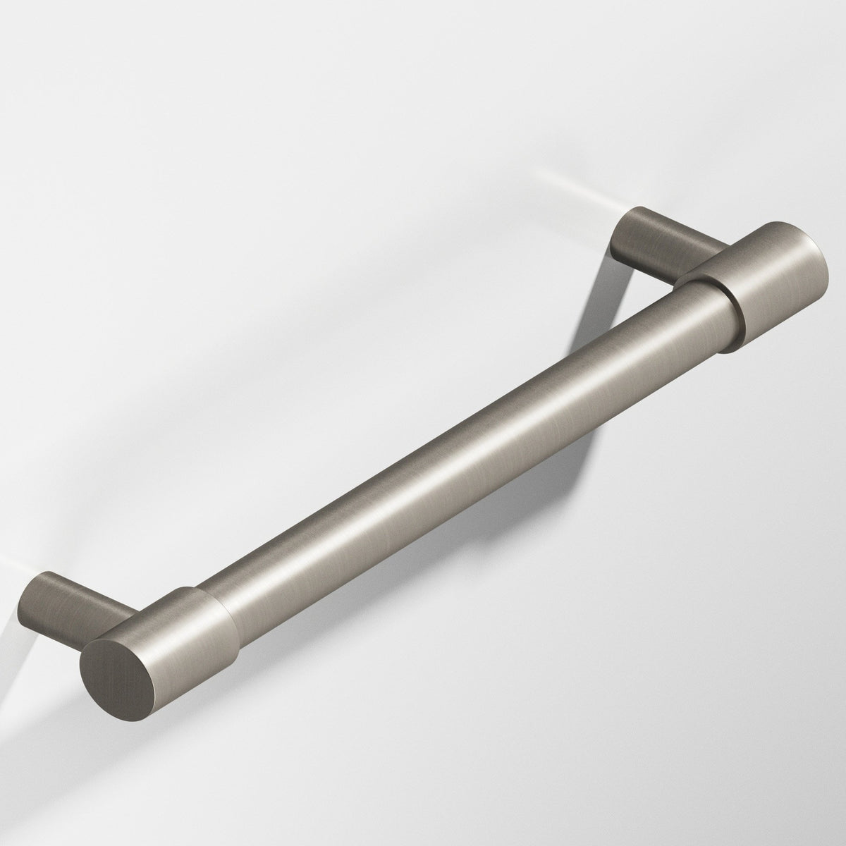 Colonial Bronze 1347 Round Pull with Turned-Down Bar and Straight Posts, 1/2 in Diameter - Matte Pewter