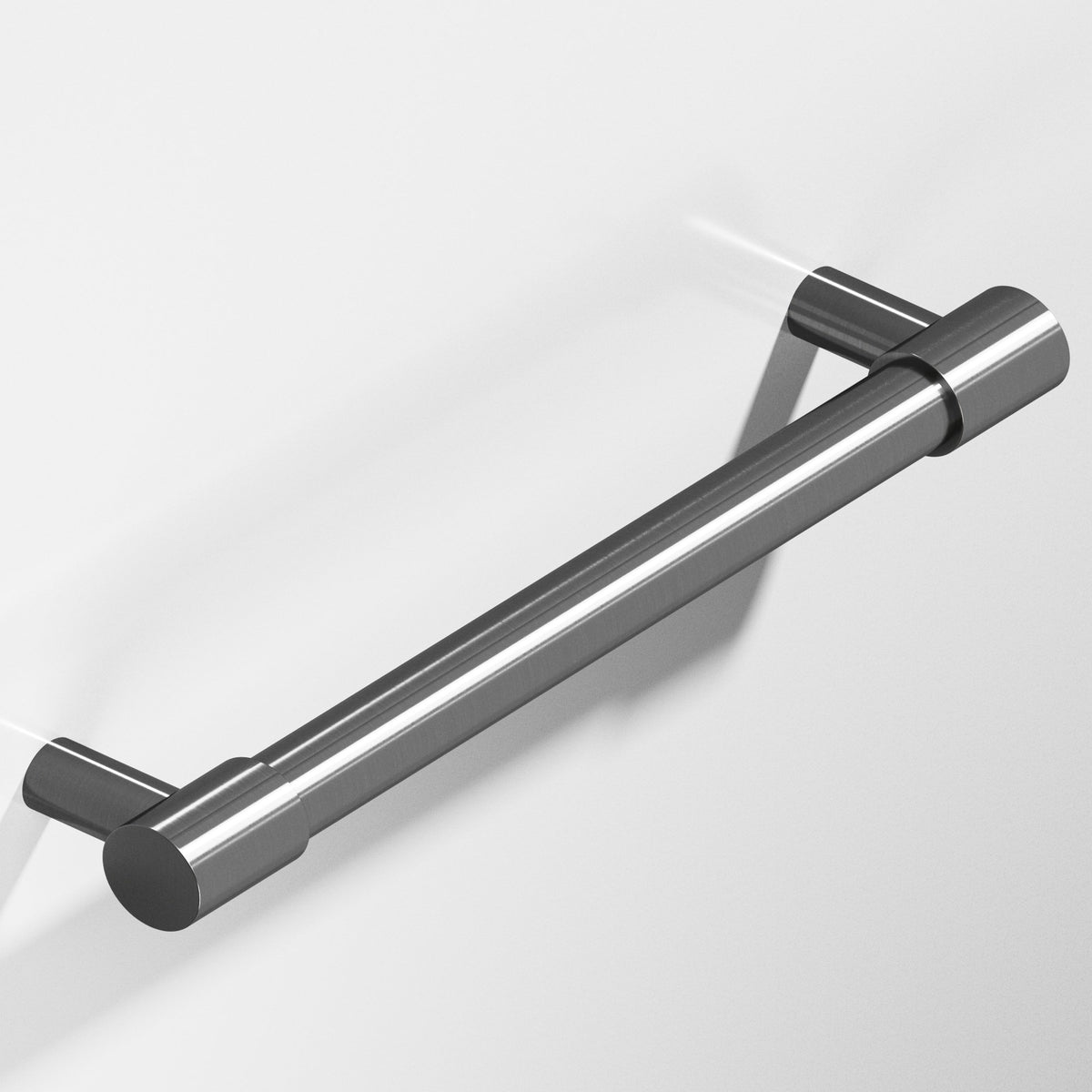 Colonial Bronze 1347 Round Pull with Turned-Down Bar and Straight Posts, 1/2 in Diameter - Graphite