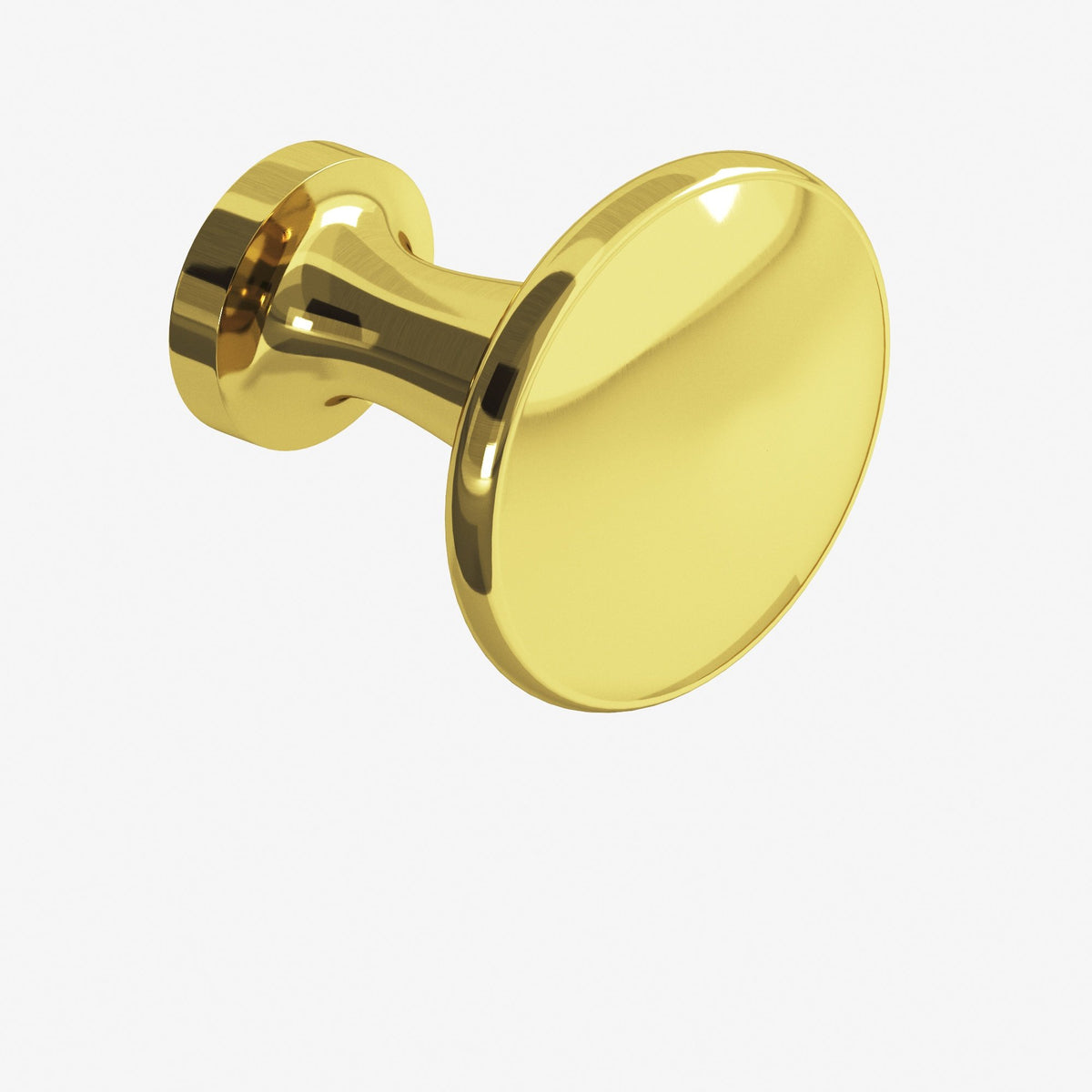 Colonial Bronze 137 Round Flat-Top Knob, 1-1/16 in Diameter - French Gold