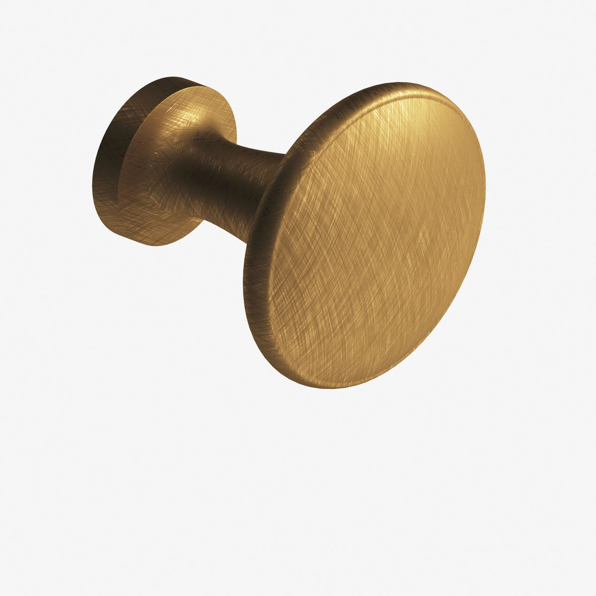 Colonial Bronze 137 Round Flat-Top Knob, 1-1/16 in Diameter - Weathered Brass