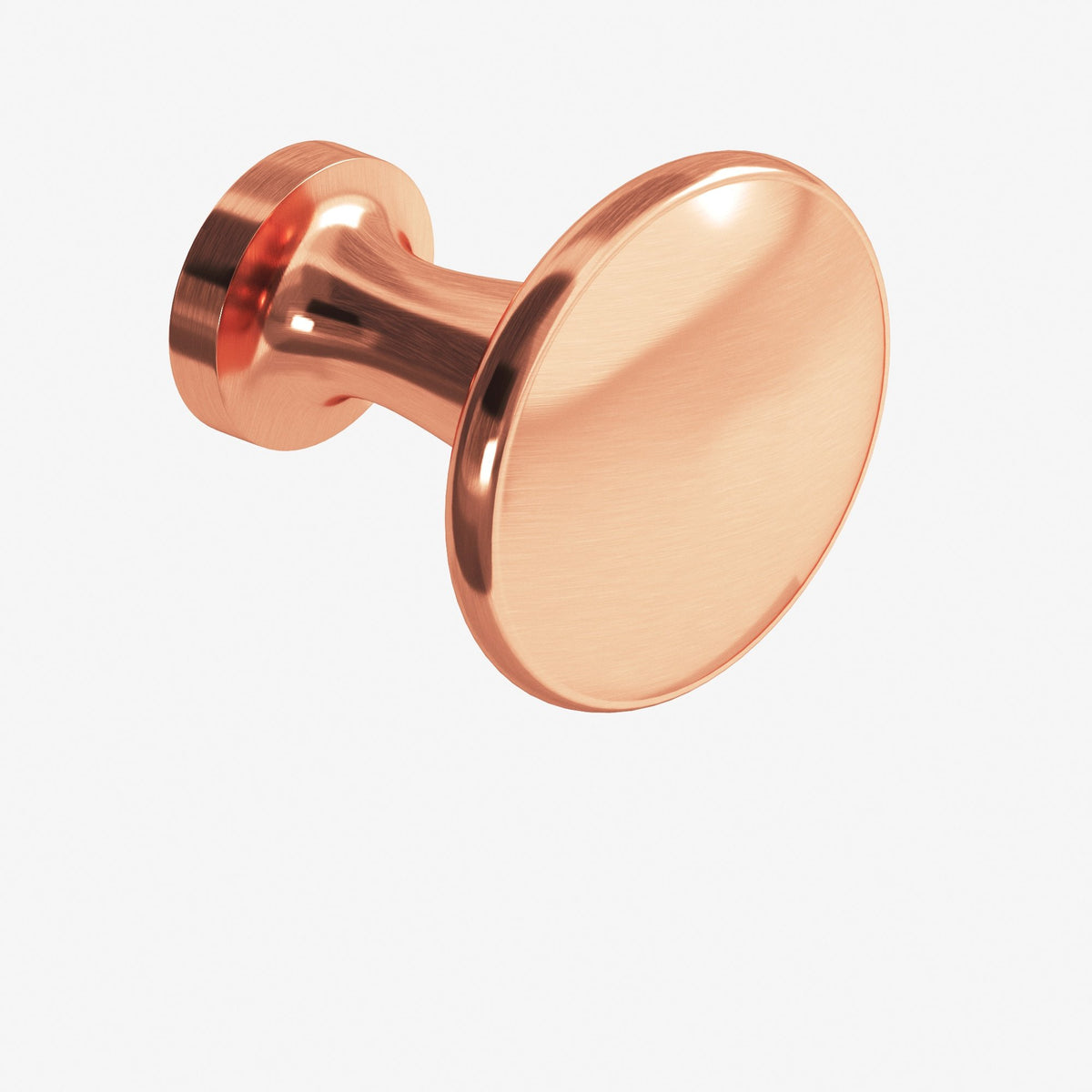 Colonial Bronze 140BB Round Flat-Top Back-to-Back Shower Door Knob Kit, 1-3/8 in Diameter - Satin Copper