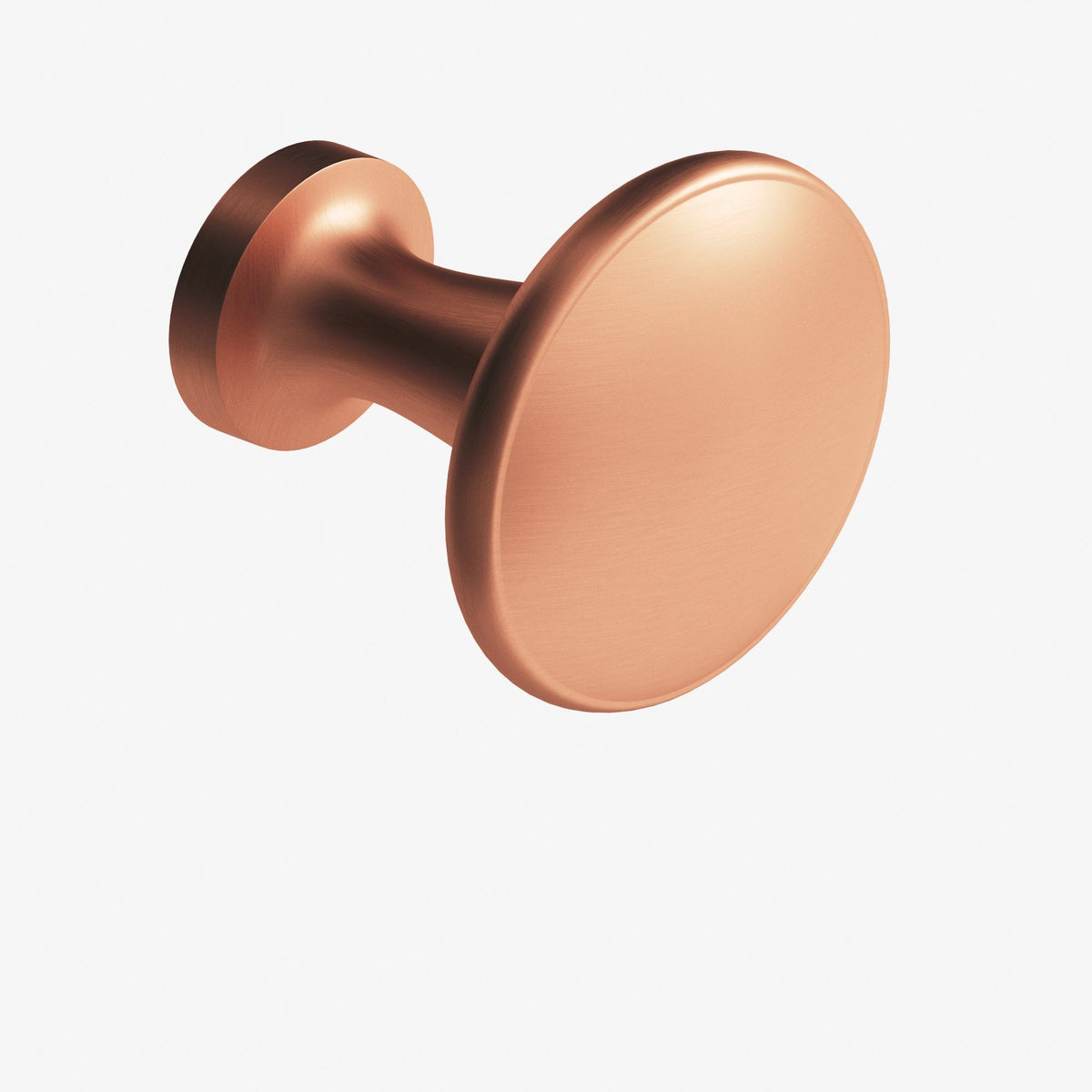 Colonial Bronze 137 Round Flat-Top Knob, 1-1/16 in Diameter - Matte Satin Copper