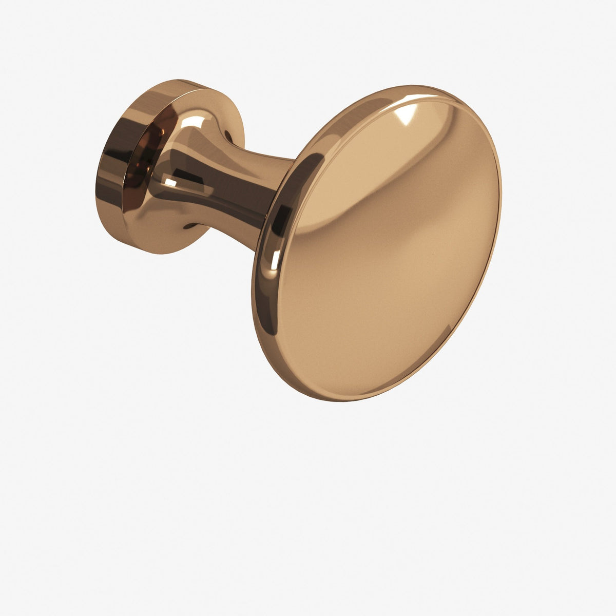 Colonial Bronze 137 Round Flat-Top Knob, 1-1/16 in Diameter - Polished Bronze