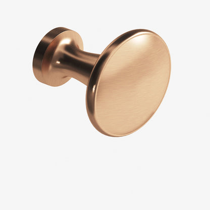Colonial Bronze 140BB Round Flat-Top Back-to-Back Shower Door Knob Kit, 1-3/8 in Diameter - Satin Bronze