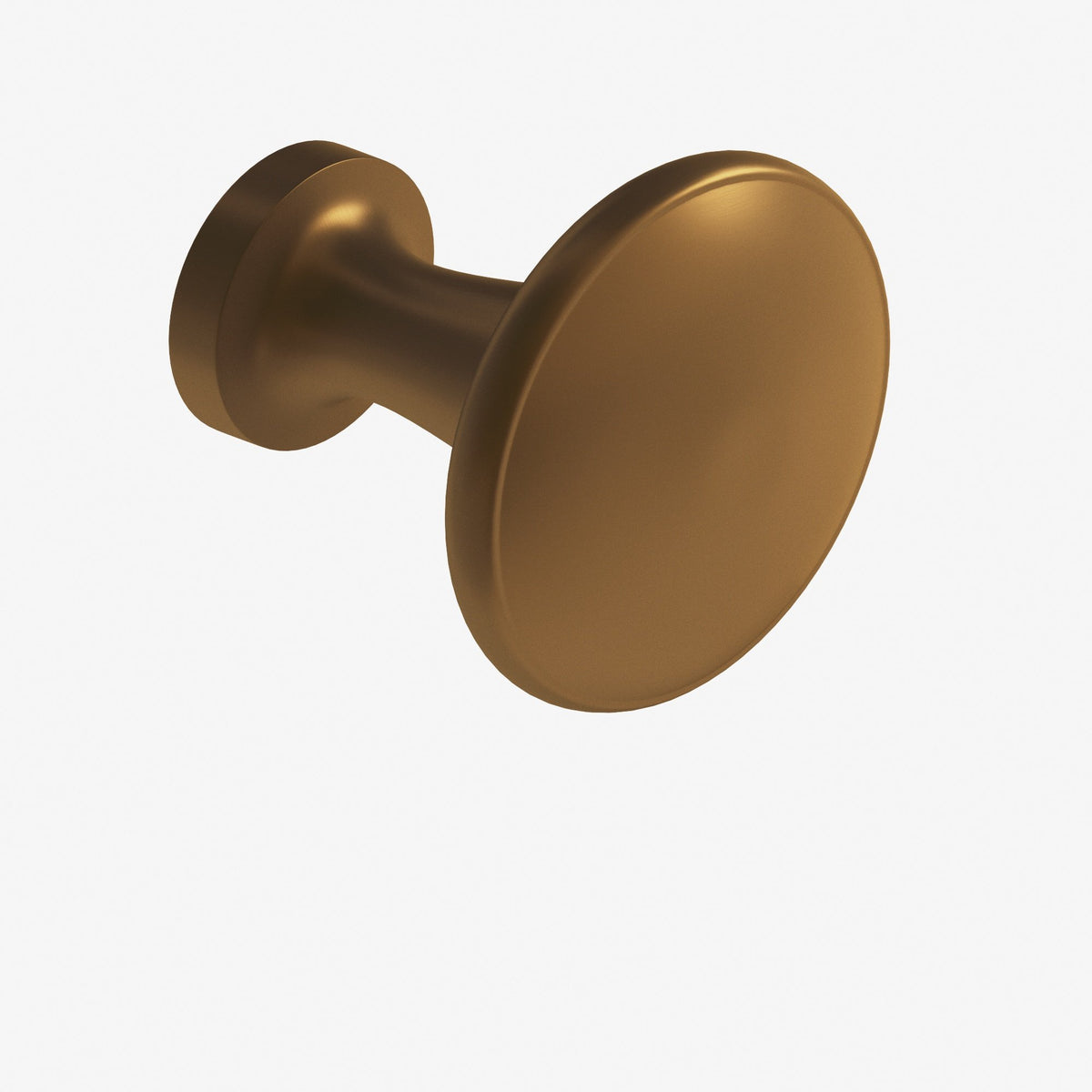 Colonial Bronze 137 Round Flat-Top Knob, 1-1/16 in Diameter - Matte Light Statuary Bronze