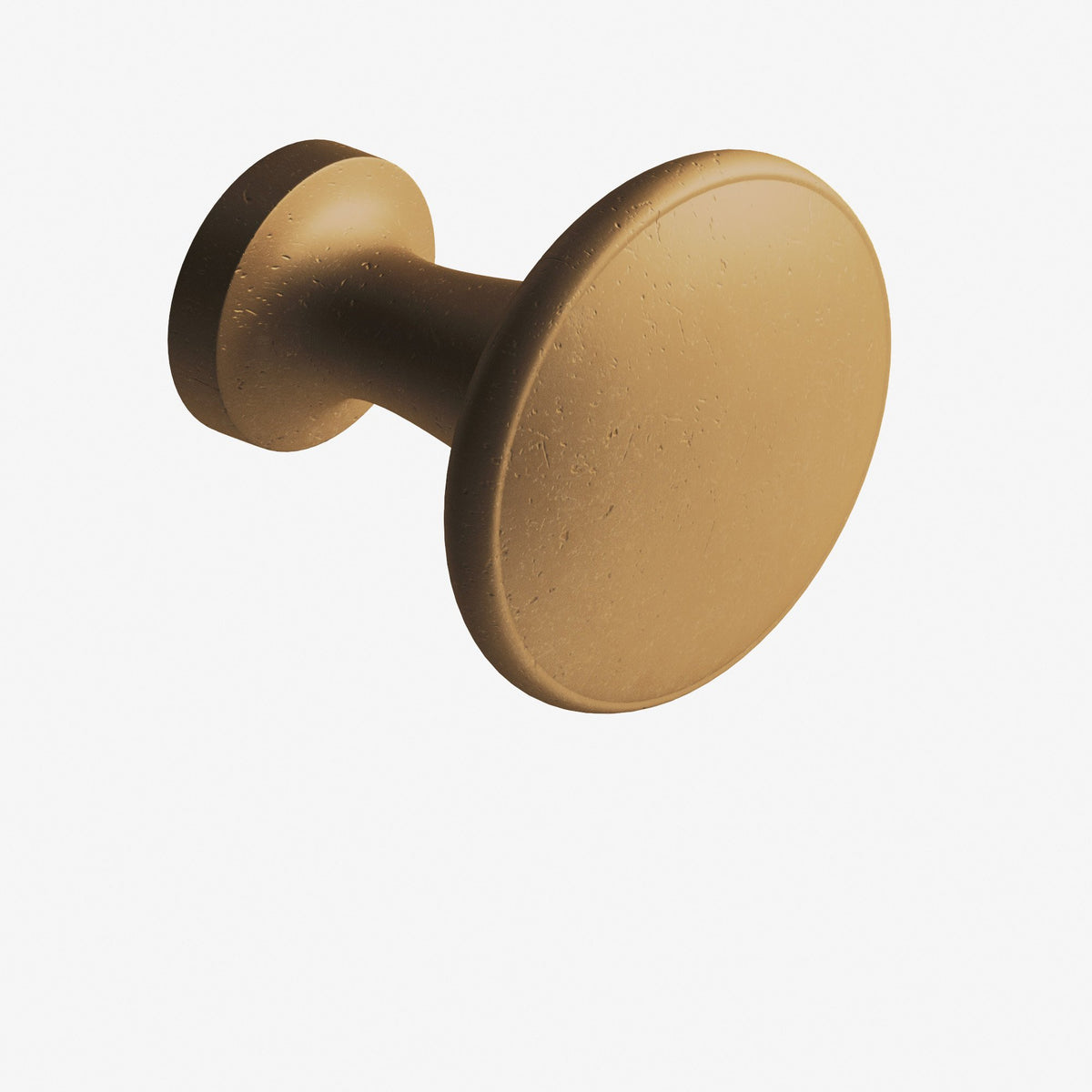 Colonial Bronze 137 Round Flat-Top Knob, 1-1/16 in Diameter - Distressed Light Statuary Bronze