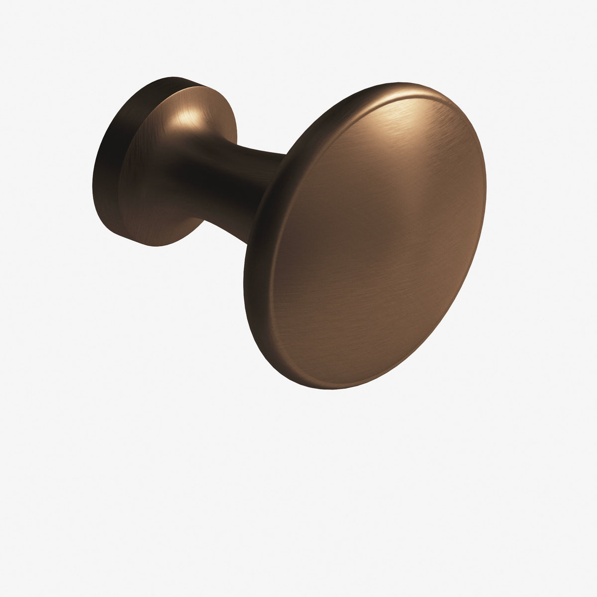 Colonial Bronze 137 Round Flat-Top Knob, 1-1/16 in Diameter - Matte Oil Rubbed Bronze