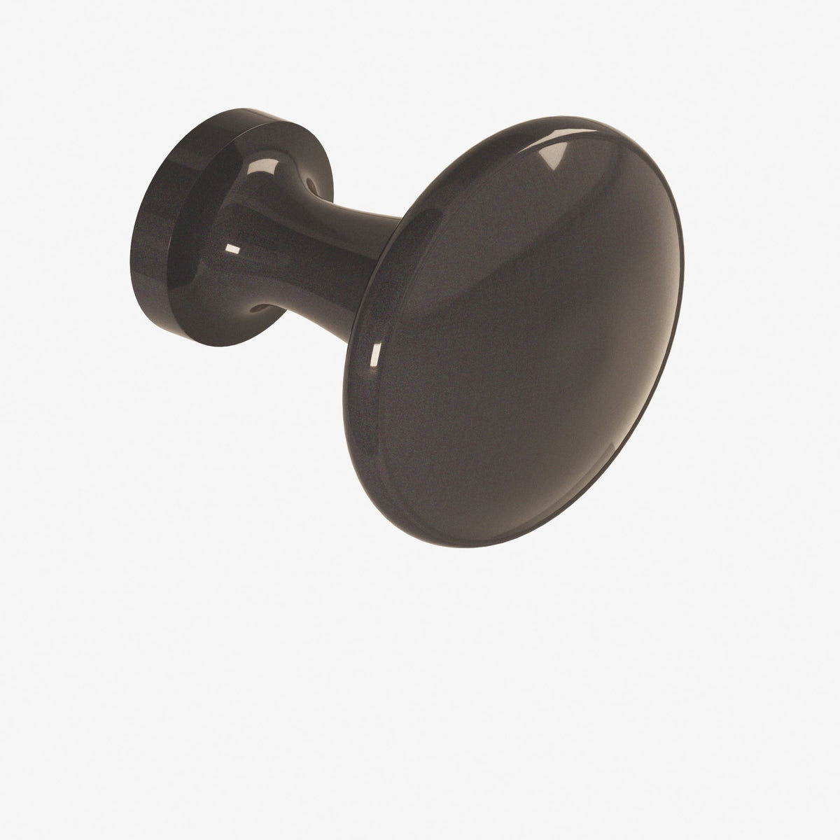 Colonial Bronze 137 Round Flat-Top Knob, 1-1/16 in Diameter - Dark Statuary Bronze