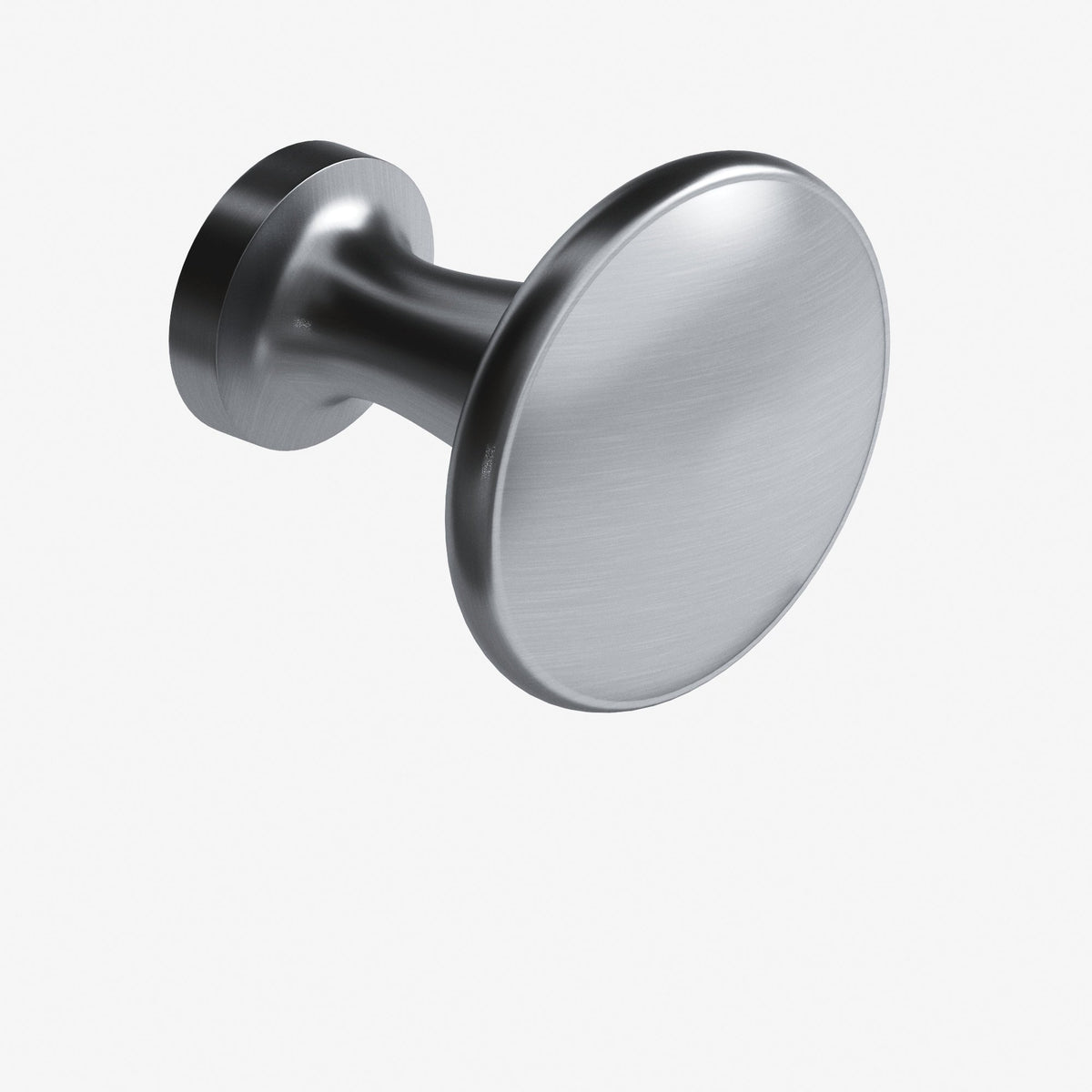 Colonial Bronze 137 Round Flat-Top Knob, 1-1/16 in Diameter - Satin Chrome