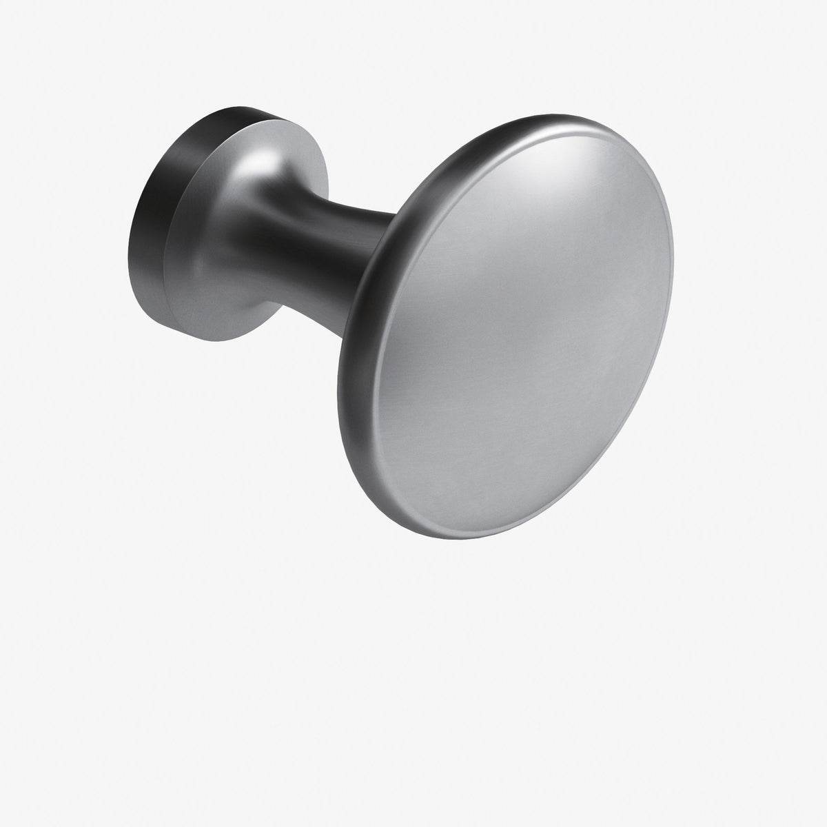 Colonial Bronze 137 Round Flat-Top Knob, 1-1/16 in Diameter - Matte Satin Chrome
