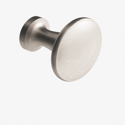 Colonial Bronze 140BB Round Flat-Top Back-to-Back Shower Door Knob Kit, 1-3/8 in Diameter - Matte Satin Nickel