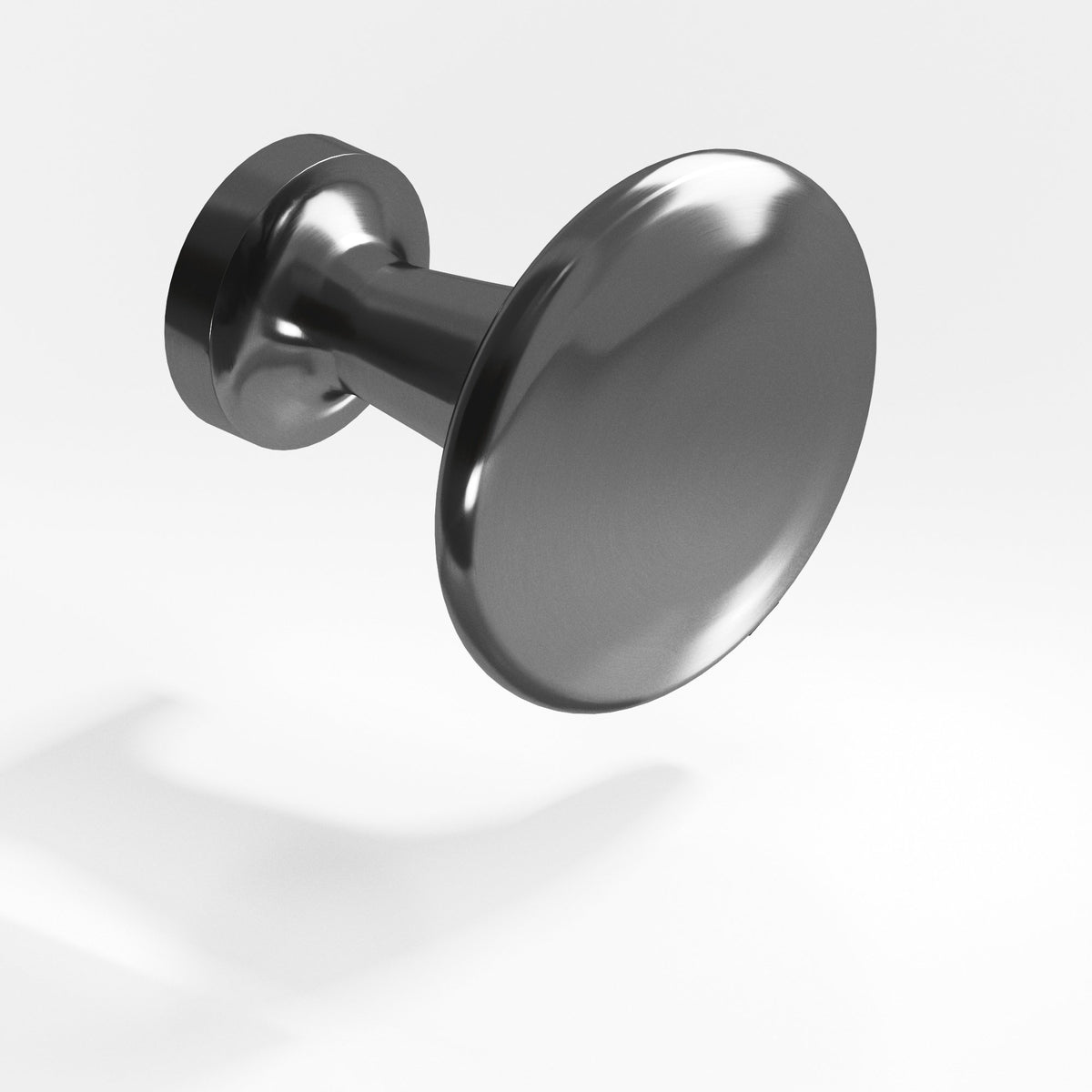 Colonial Bronze 137 Round Flat-Top Knob, 1-1/16 in Diameter - Graphite