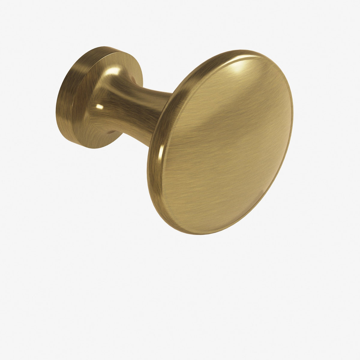 Colonial Bronze 140BB Round Flat-Top Back-to-Back Shower Door Knob Kit, 1-3/8 in Diameter - Antique Brass