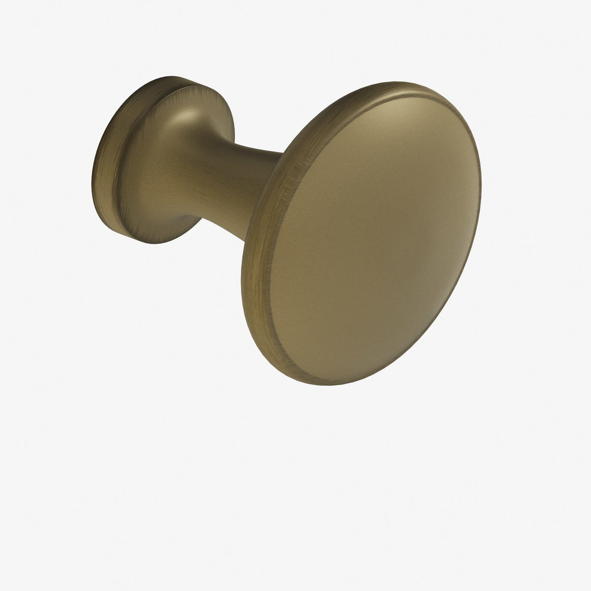 Colonial Bronze 140BB Round Flat-Top Back-to-Back Shower Door Knob Kit, 1-3/8 in Diameter - Matte Antique Satin Brass