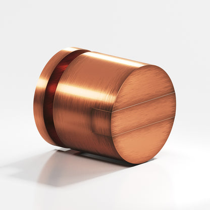 Colonial Bronze 1387BB Grooved Striped Cylinder Back-to-Back Shower Door Knob Kit, 1-1/4 in Diameter - Antique Copper