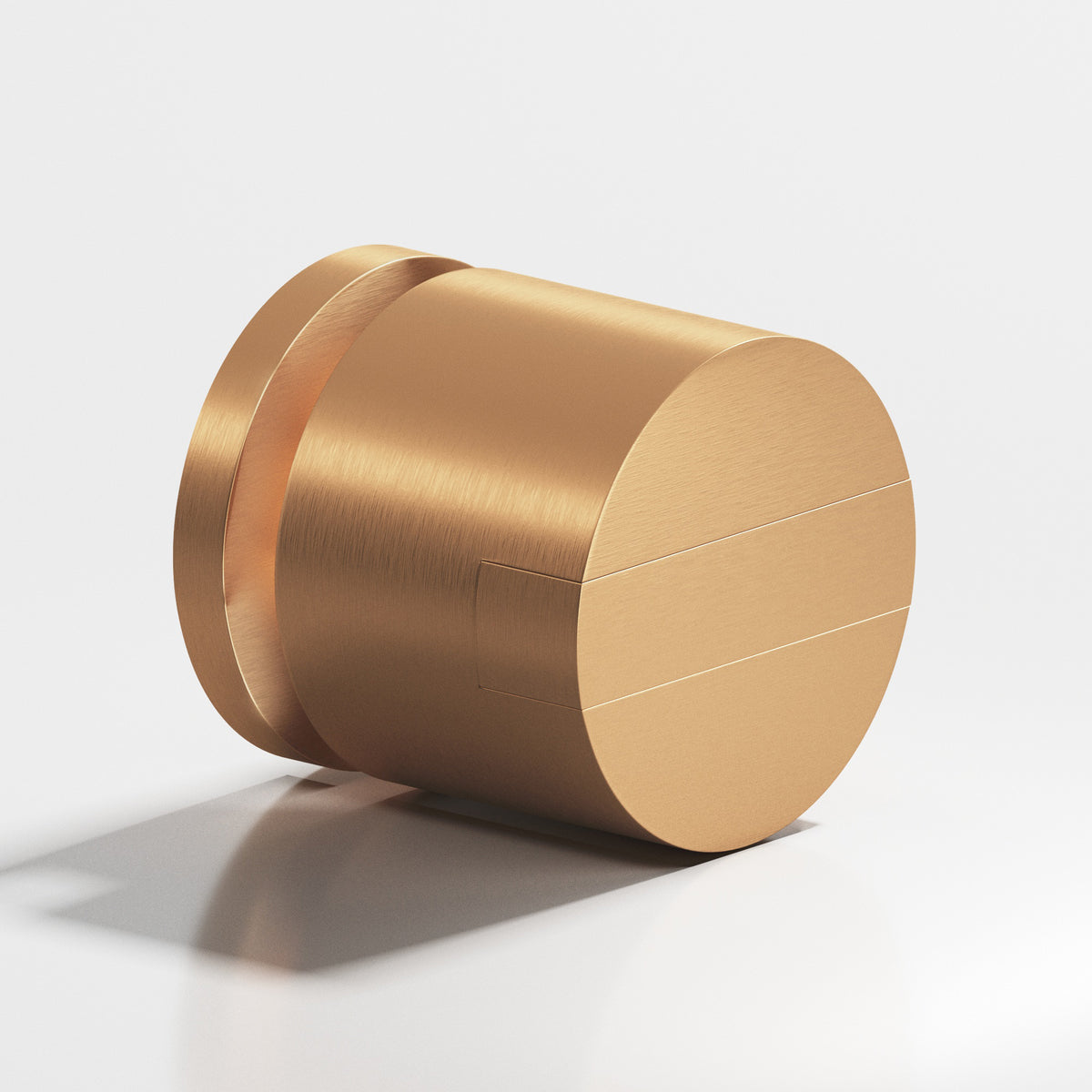 Colonial Bronze 1387 Grooved Striped Cylinder Knob, 1-1/4 in Diameter - Matte Satin Bronze