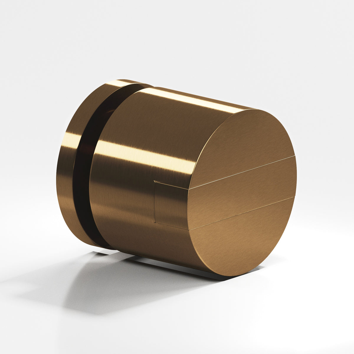 Colonial Bronze 1387 Grooved Striped Cylinder Knob, 1-1/4 in Diameter - Light Statuary Bronze