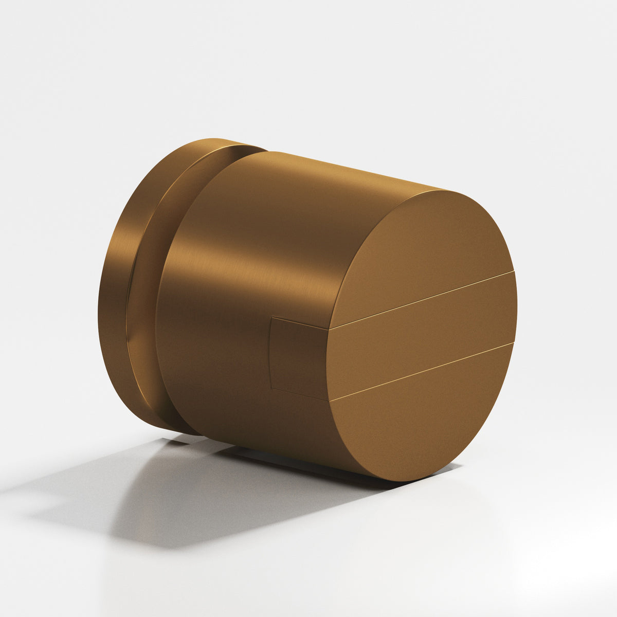 Colonial Bronze 1387 Grooved Striped Cylinder Knob, 1-1/4 in Diameter - Matte Light Statuary Bronze