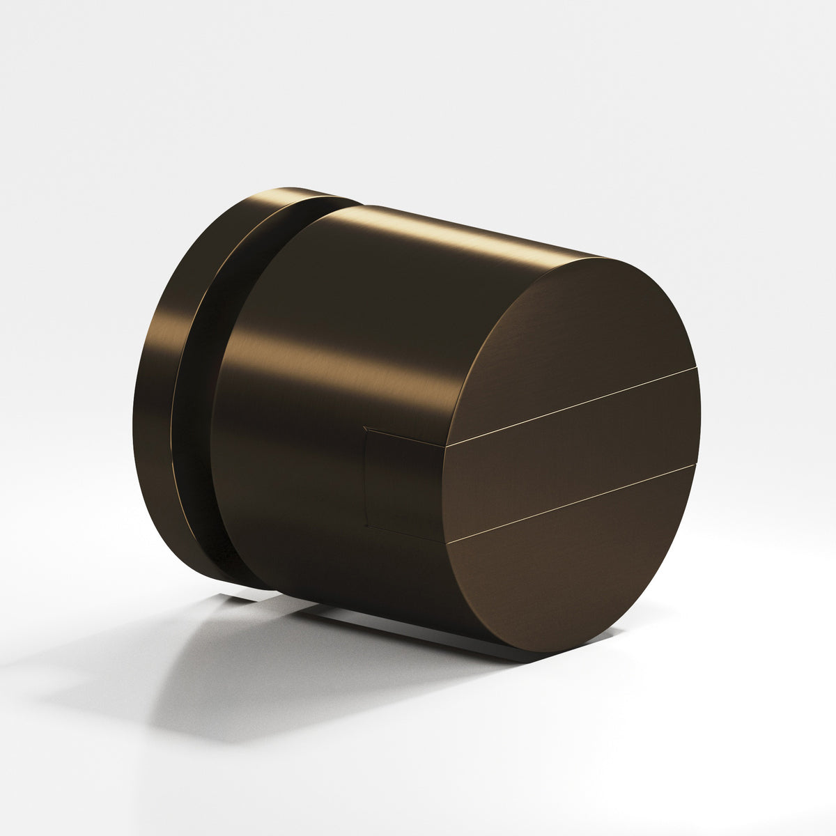 Colonial Bronze 1387 Grooved Striped Cylinder Knob, 1-1/4 in Diameter - Oil Rubbed Bronze