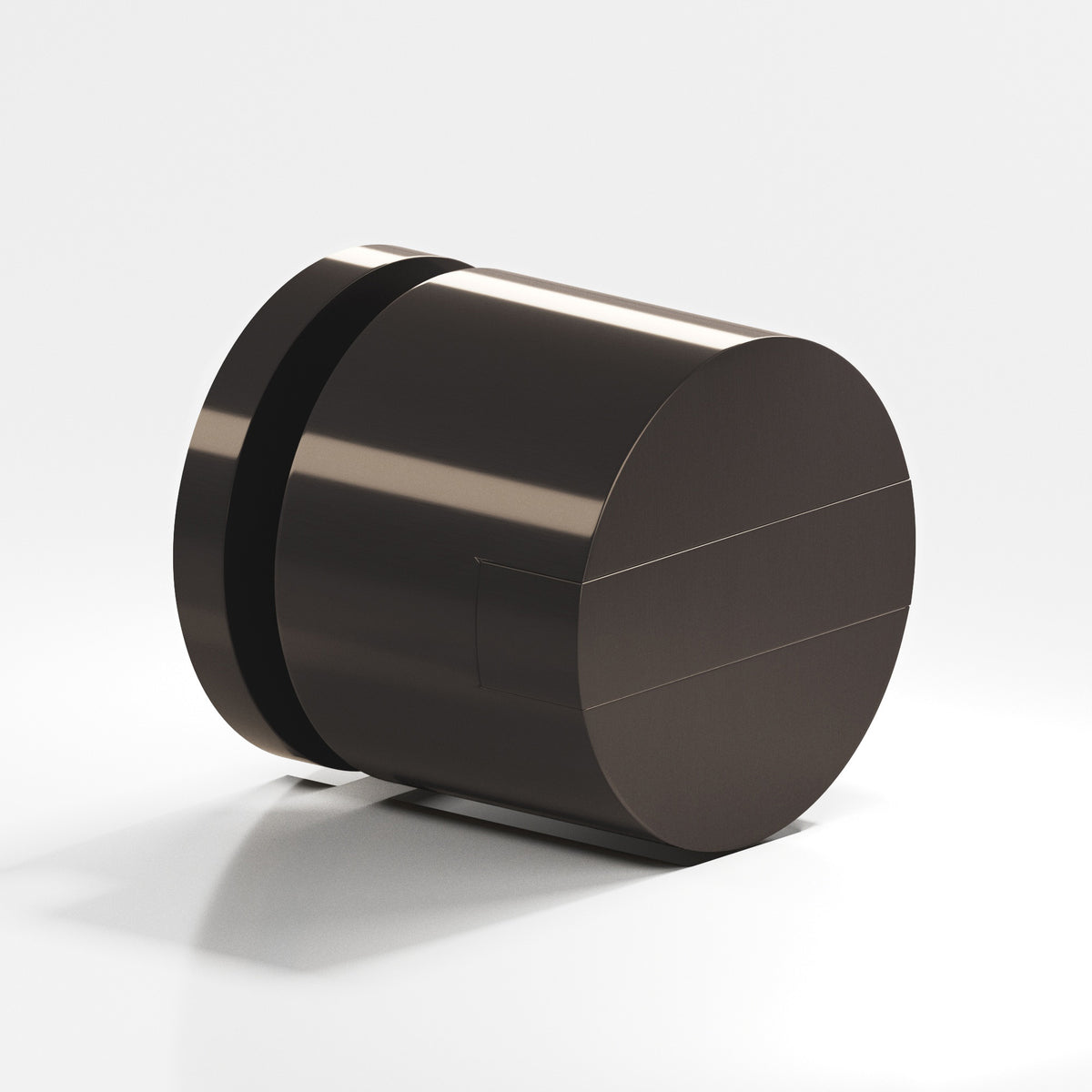 Colonial Bronze 1387 Grooved Striped Cylinder Knob, 1-1/4 in Diameter - Dark Statuary Bronze