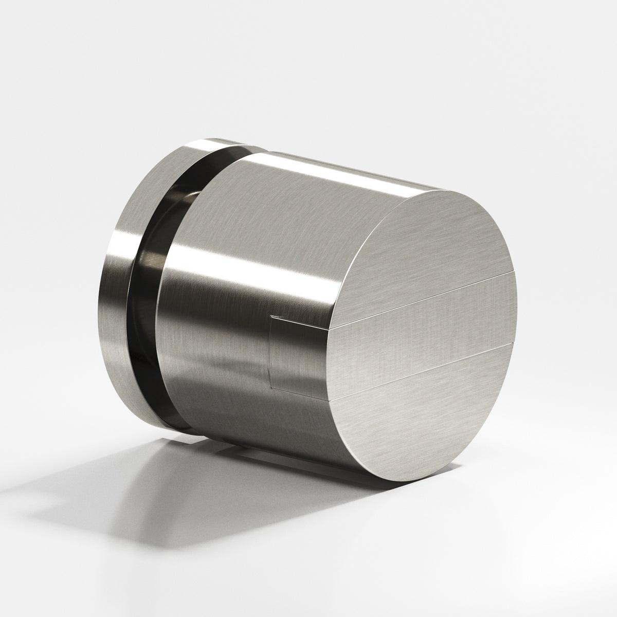 Colonial Bronze 1387 Grooved Striped Cylinder Knob, 1-1/4 in Diameter - Nickel Stainless