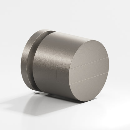 Colonial Bronze 1387BB Grooved Striped Cylinder Back-to-Back Shower Door Knob Kit, 1-1/4 in Diameter - Frost Nickel™