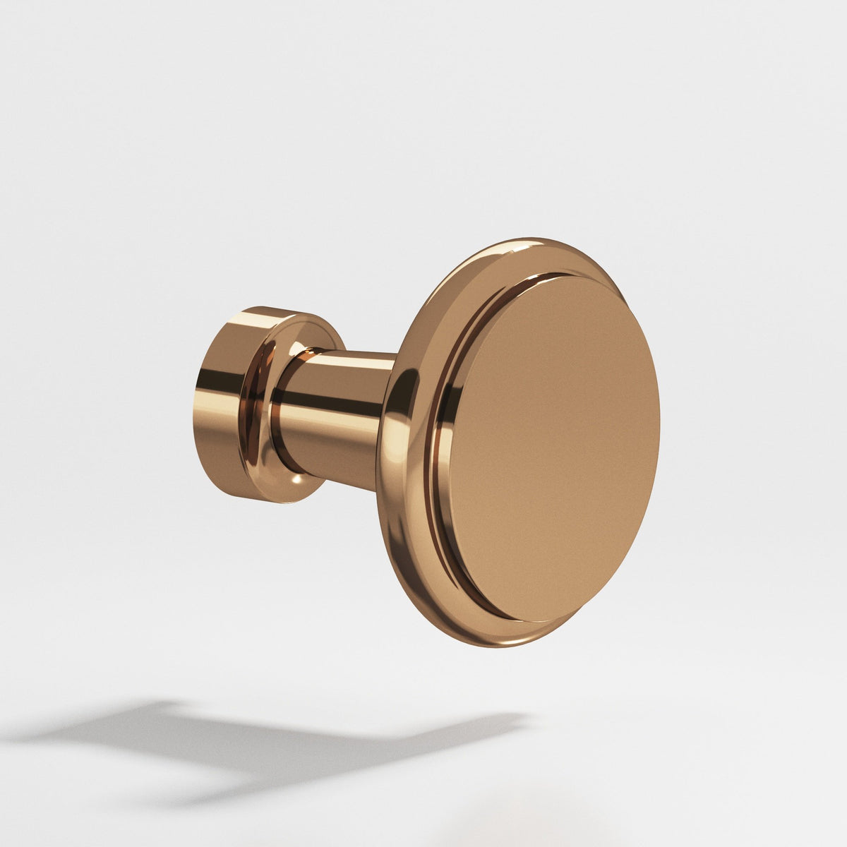 Colonial Bronze 138 Round Stepped Knob, 1-1/16 in Diameter - Polished Bronze