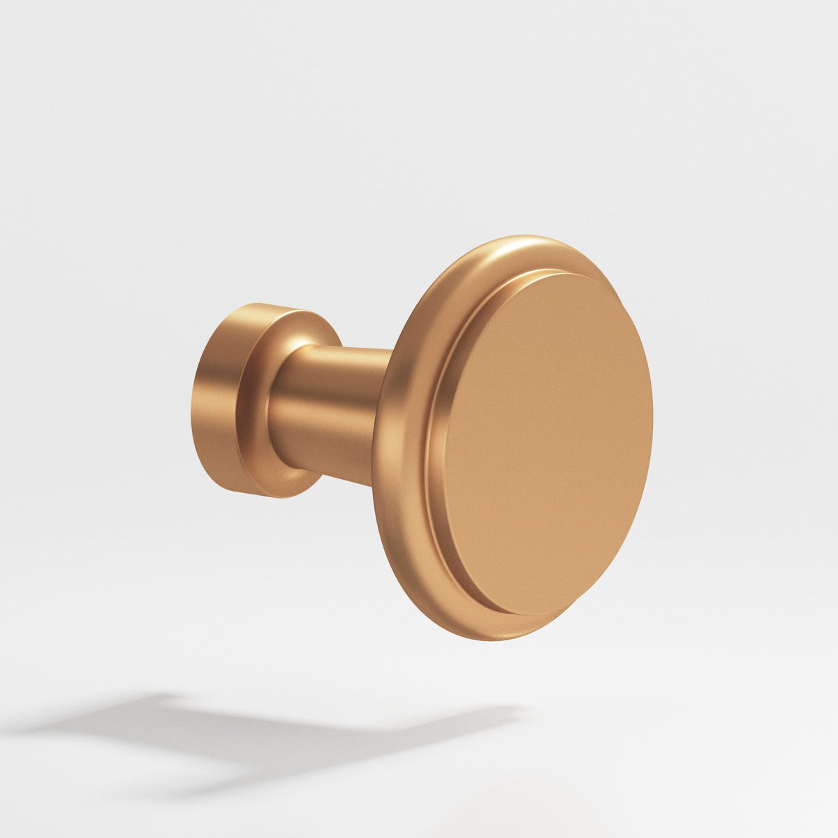 Colonial Bronze 138 Round Stepped Knob, 1-1/16 in Diameter - Matte Satin Bronze