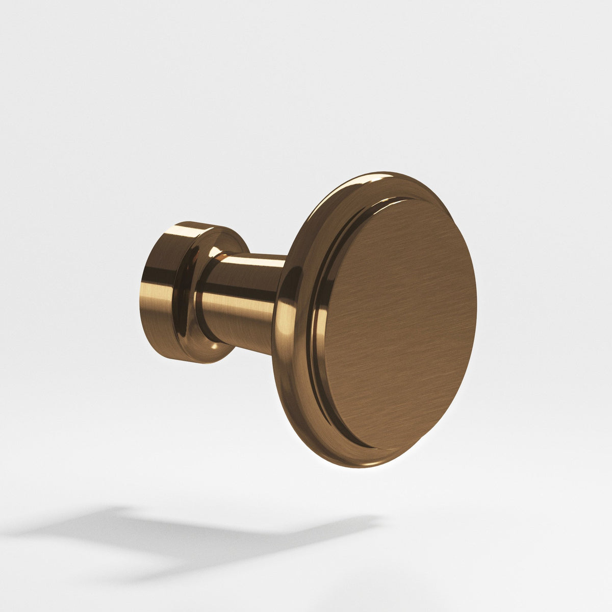 Colonial Bronze 138 Round Stepped Knob, 1-1/16 in Diameter - Light Statuary Bronze