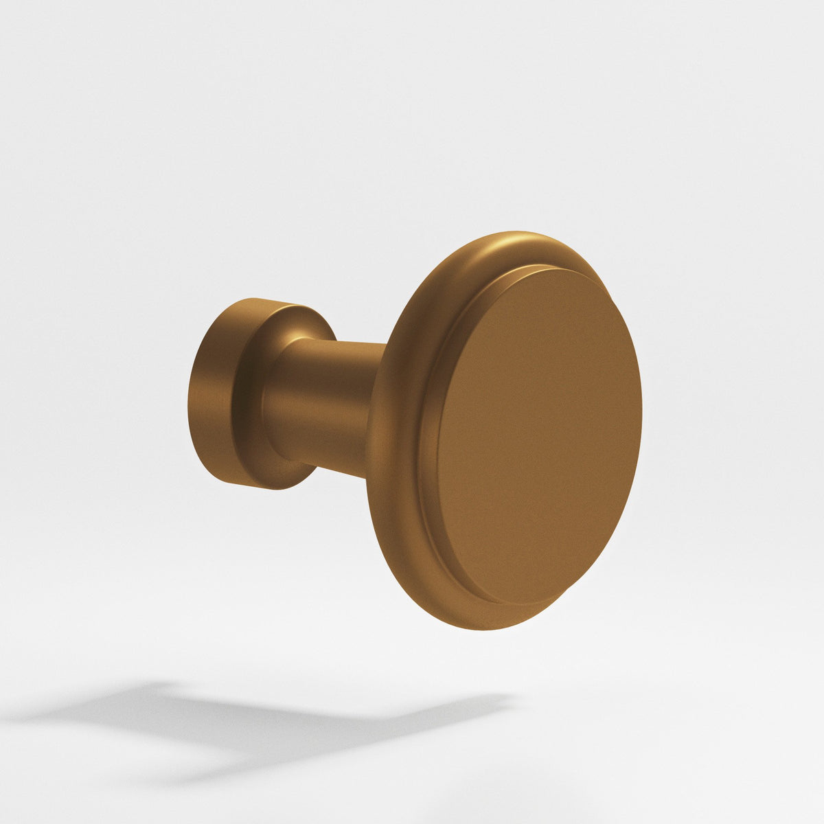 Colonial Bronze 138 Round Stepped Knob, 1-1/16 in Diameter - Matte Light Statuary Bronze