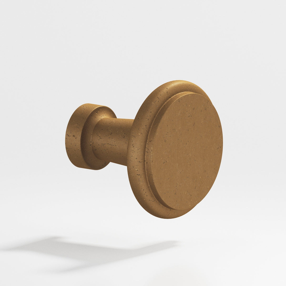 Colonial Bronze 138 Round Stepped Knob, 1-1/16 in Diameter - Distressed Light Statuary Bronze