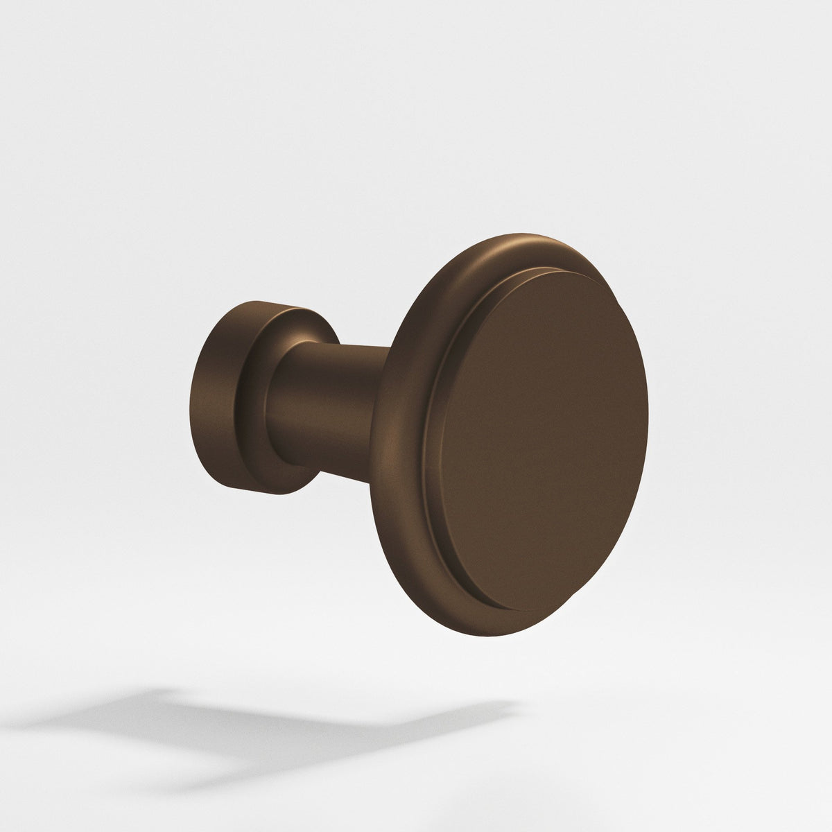 Colonial Bronze 138 Round Stepped Knob, 1-1/16 in Diameter - Matte Oil Rubbed Bronze
