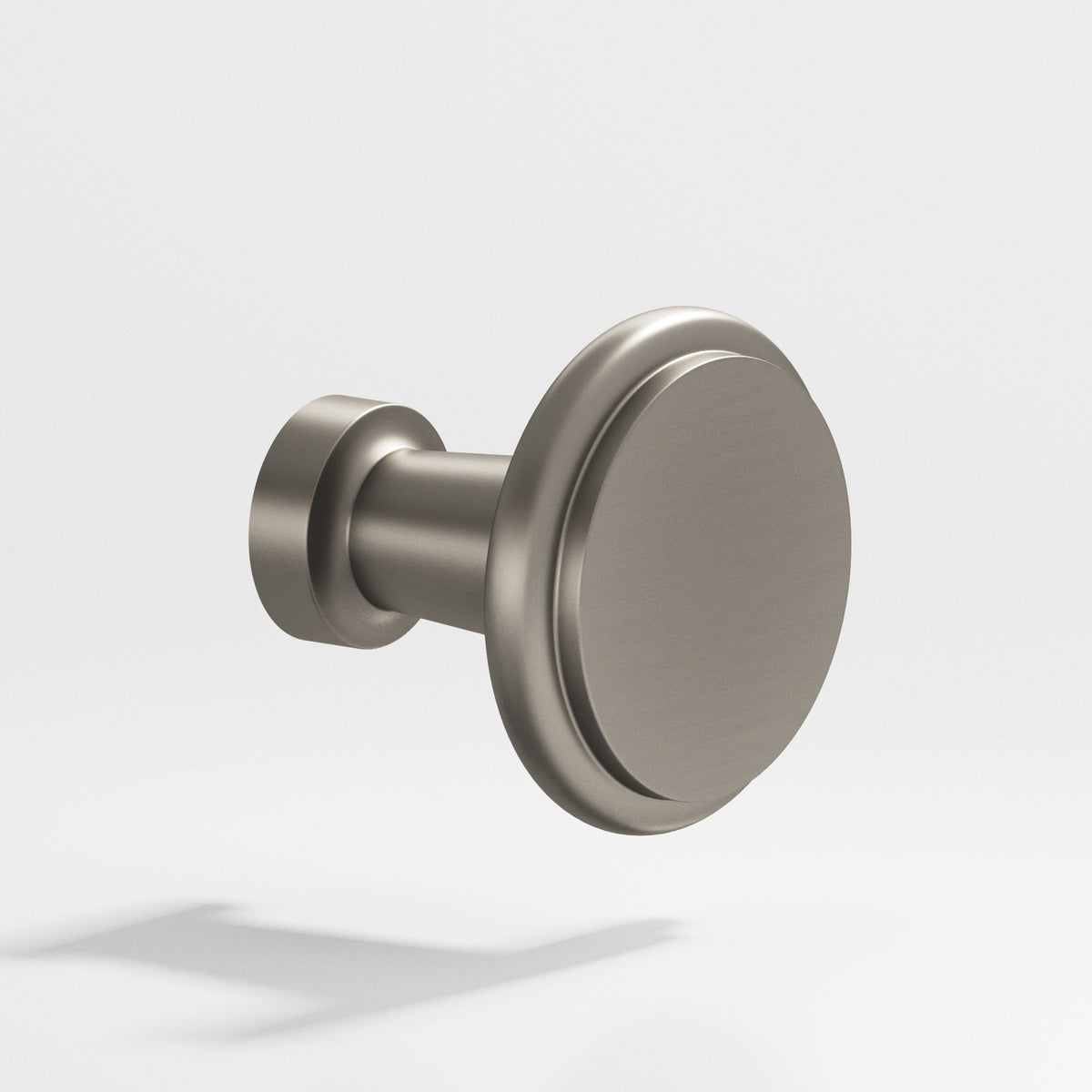 Colonial Bronze 138 Round Stepped Knob, 1-1/16 in Diameter - Matte Pewter