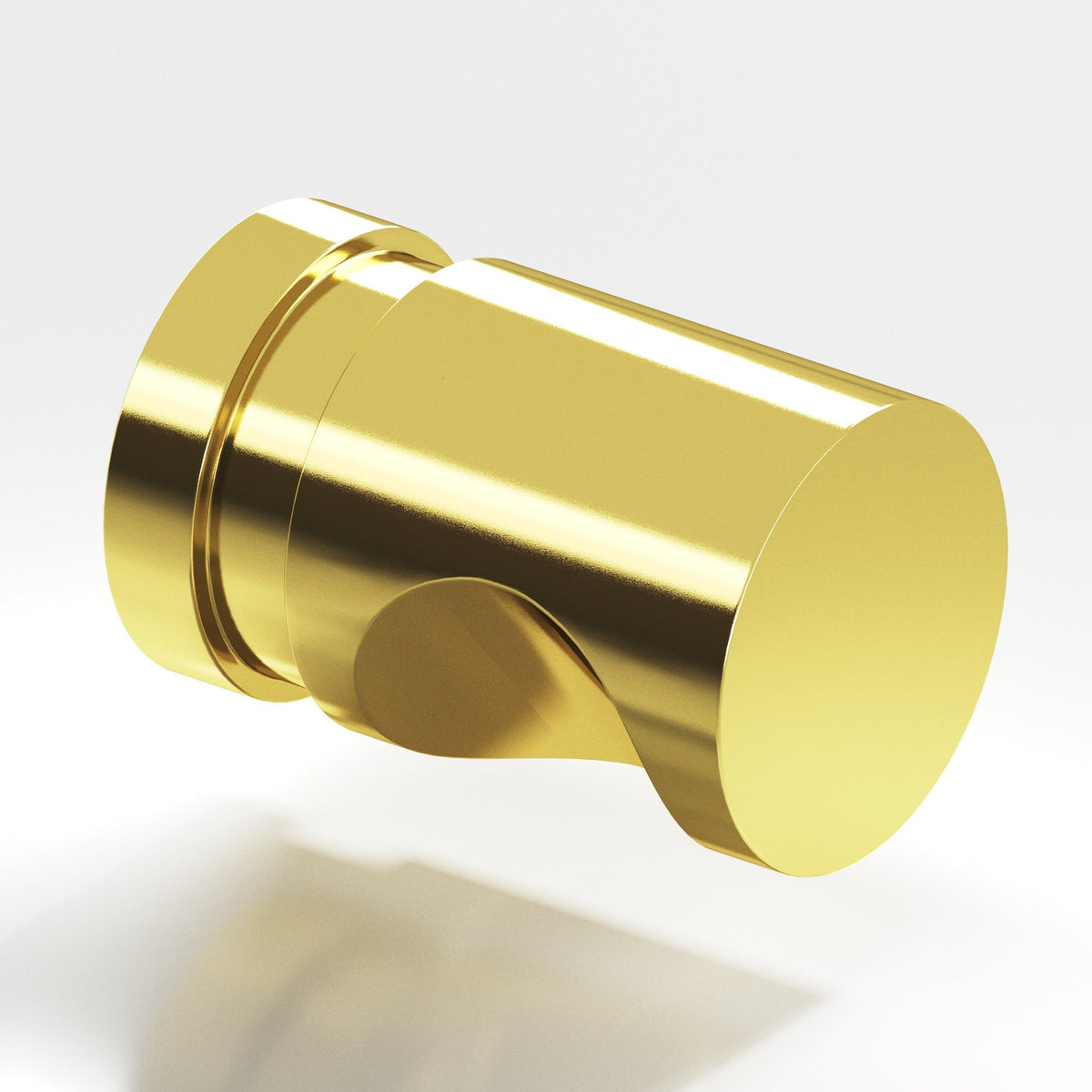 Colonial Bronze 141 Grooved Cylinder Knob, 1/2 in Diameter - French Gold