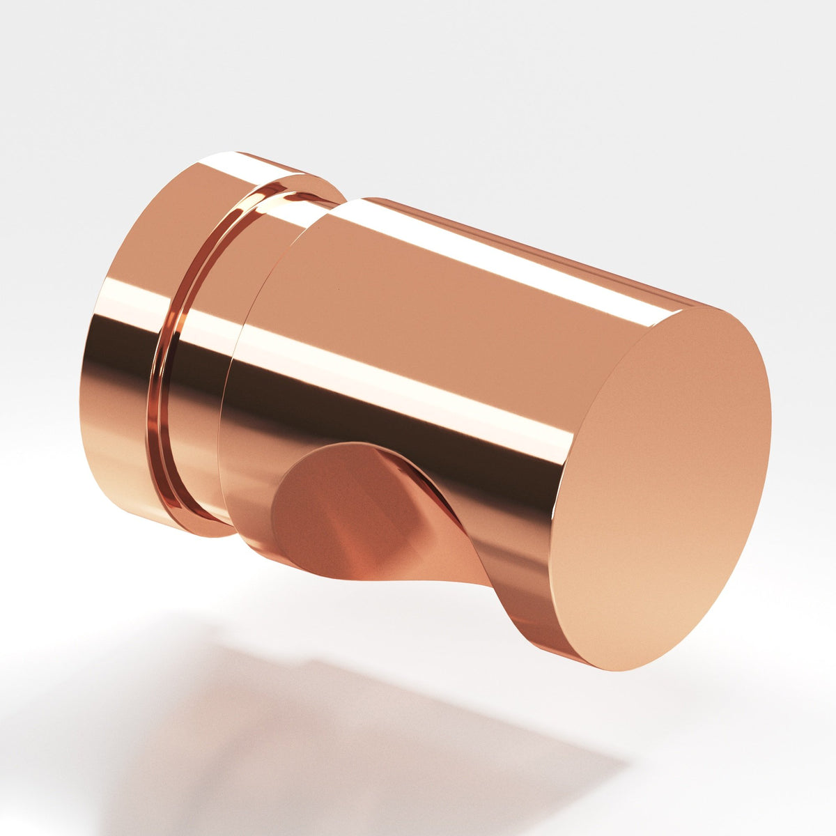 Colonial Bronze 141 Grooved Cylinder Knob, 1/2 in Diameter - Polished Copper