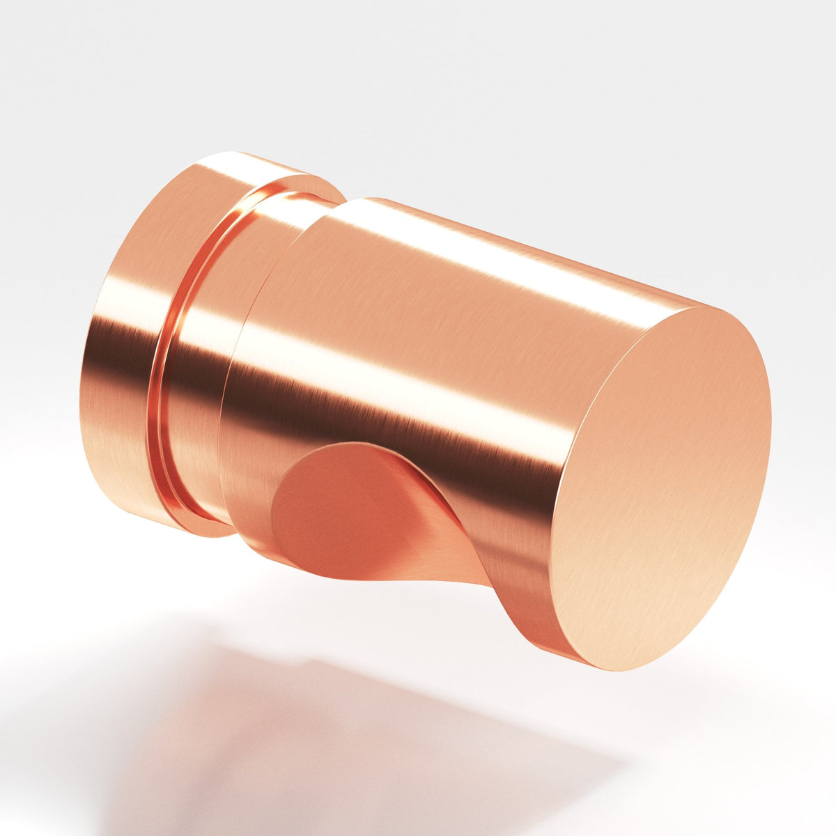 Colonial Bronze 141 Grooved Cylinder Knob, 1/2 in Diameter - Satin Copper