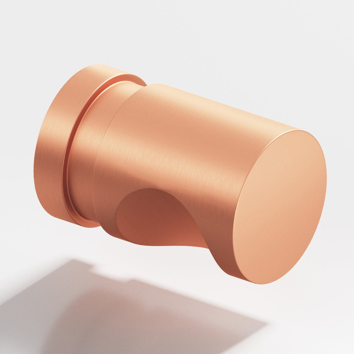 Colonial Bronze 141 Grooved Cylinder Knob, 1/2 in Diameter - Matte Satin Copper